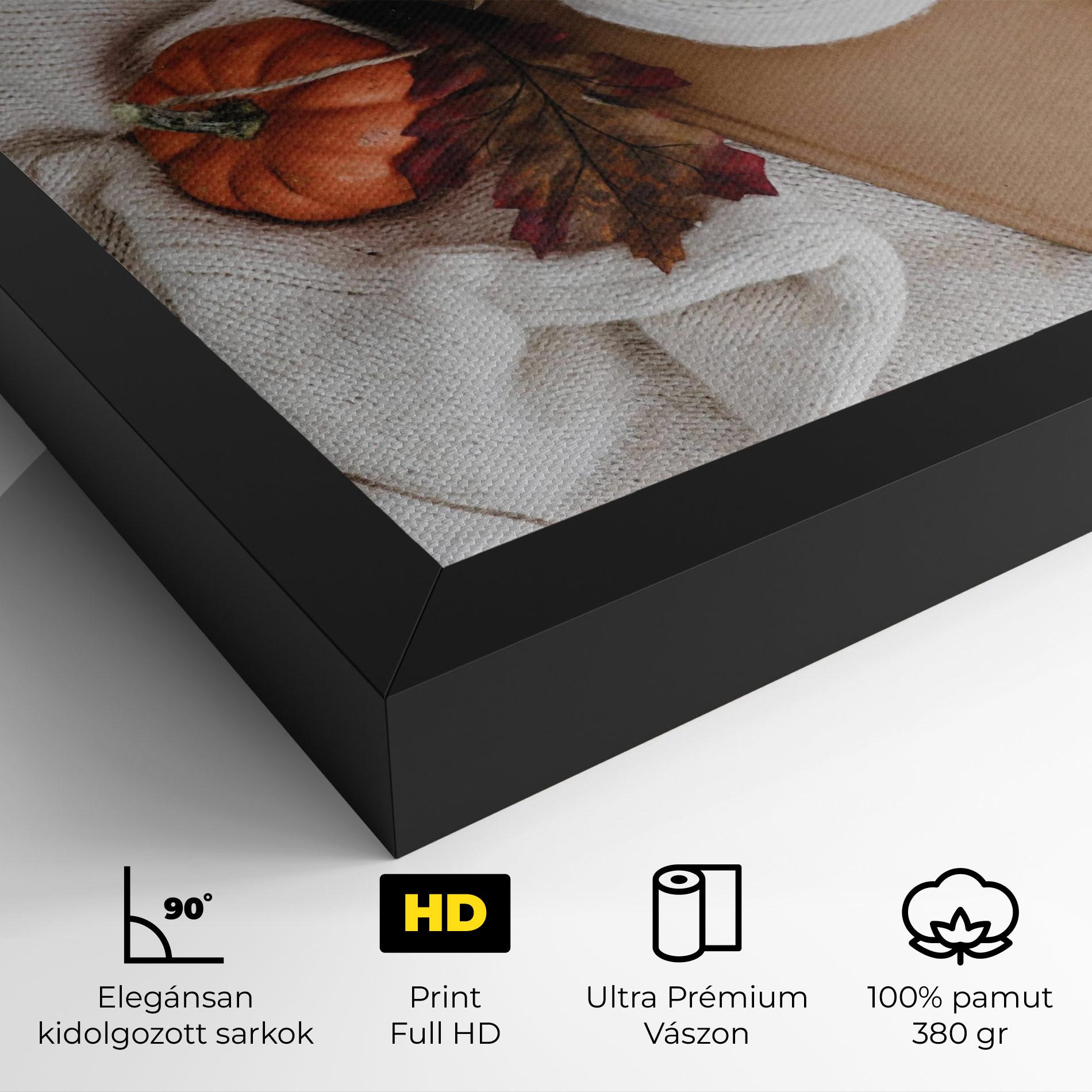 Vászonkép Autumn Coffee mockup 4