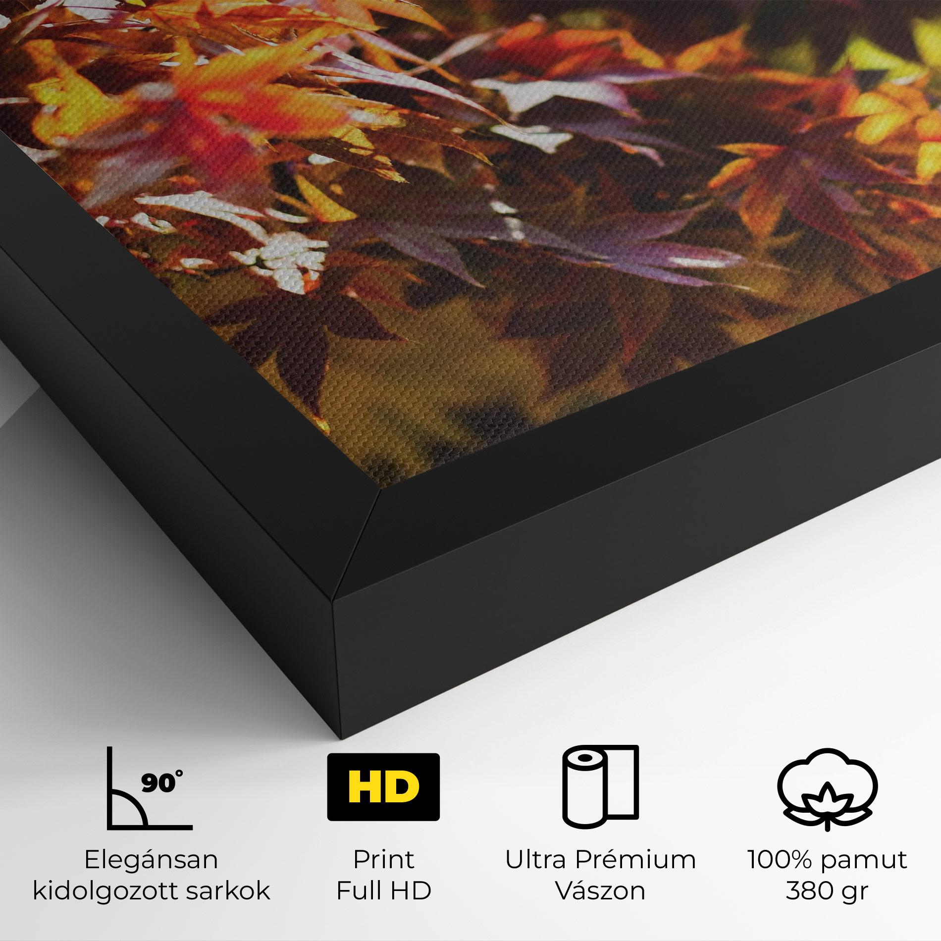 Vászonkép Dark Red Leaves mockup 4