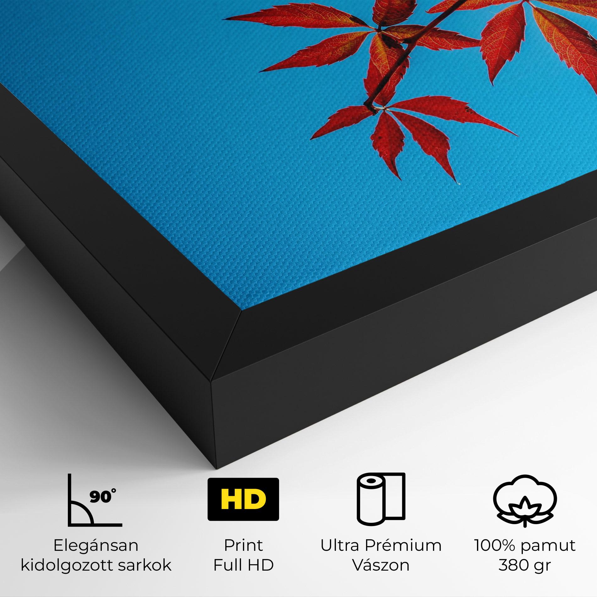 Vászonkép Red Small Leaves mockup 4