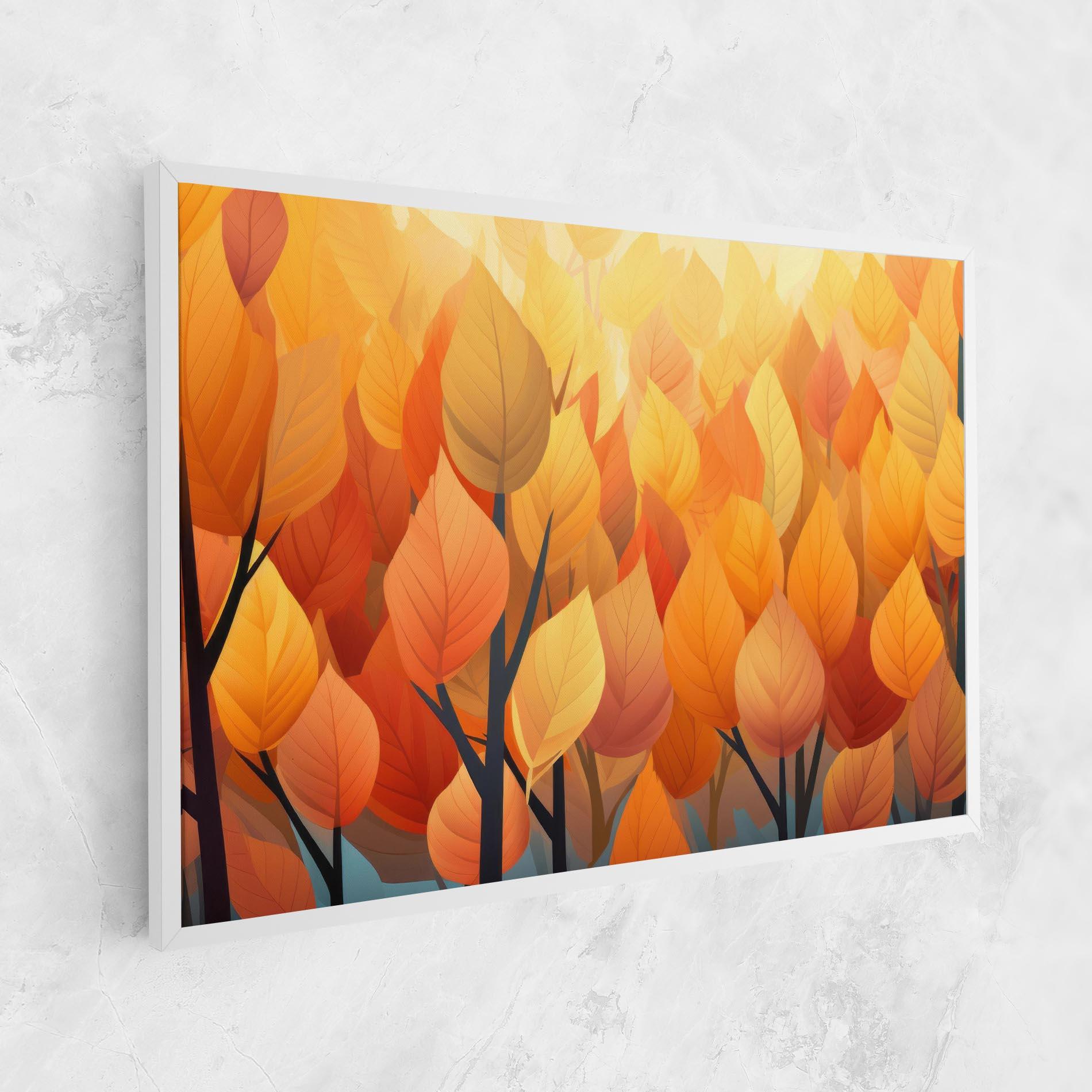 Vászonkép Autumn Leaves mockup 1