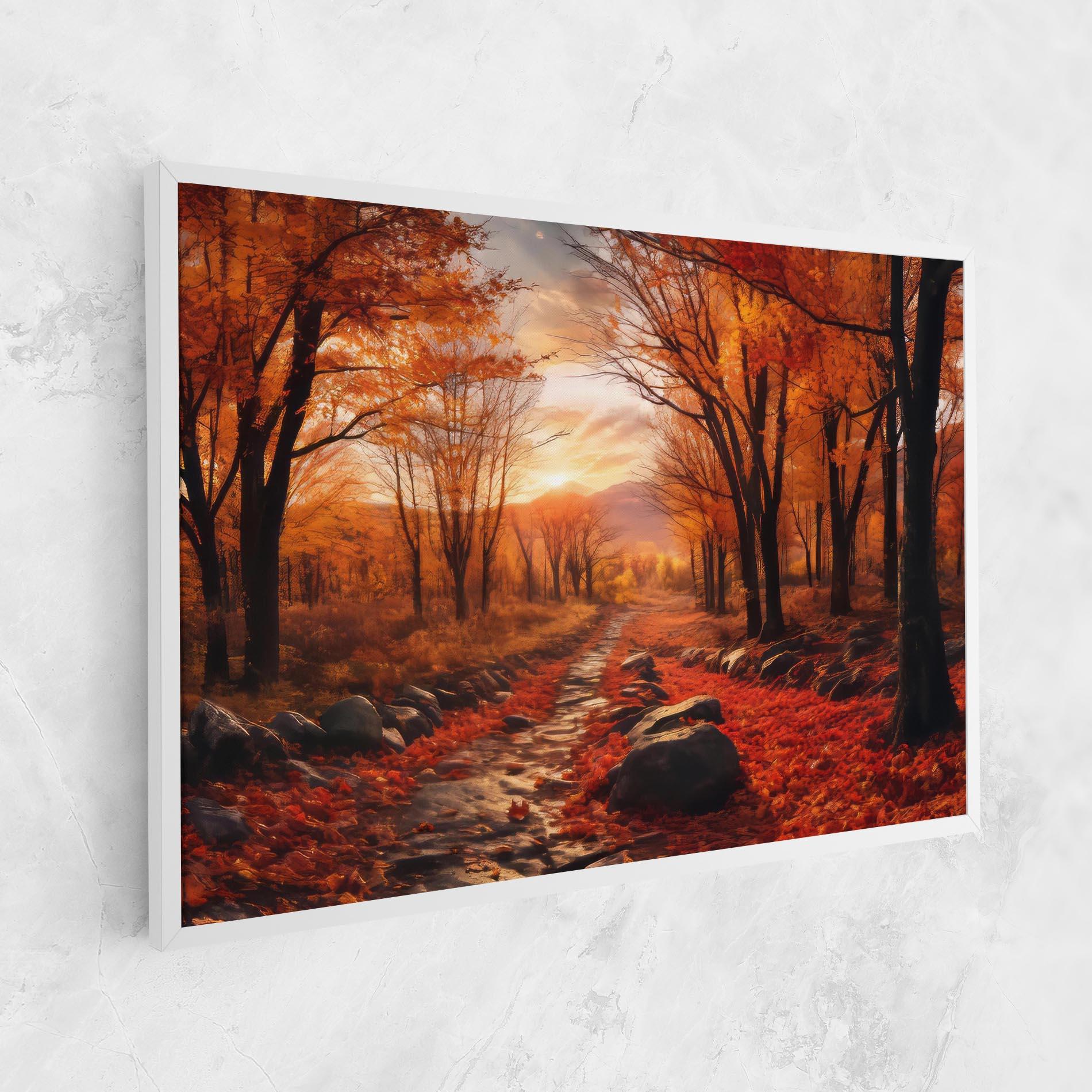 Vászonkép Autumn Path mockup 1
