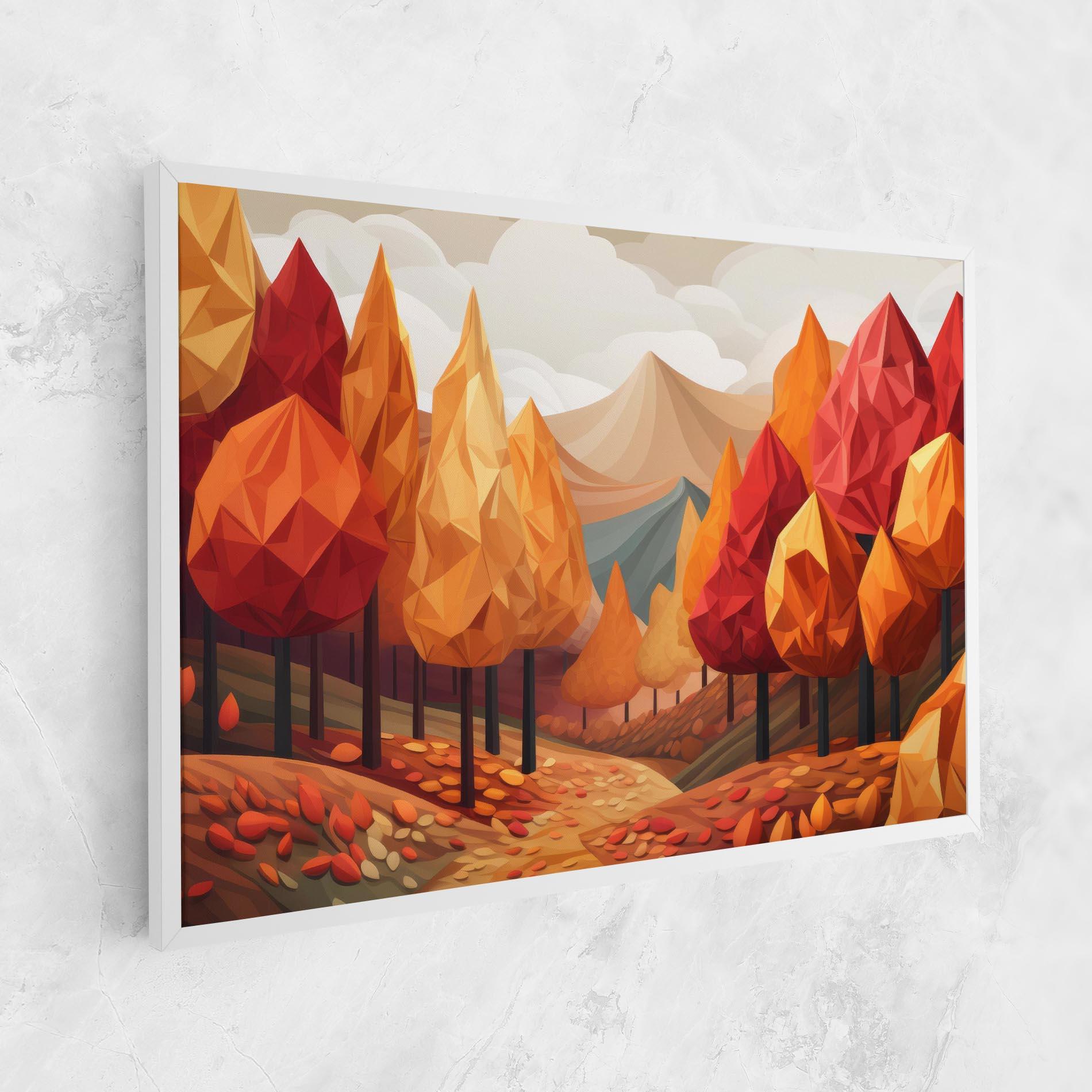 Vászonkép Colorful Trees Art mockup 1