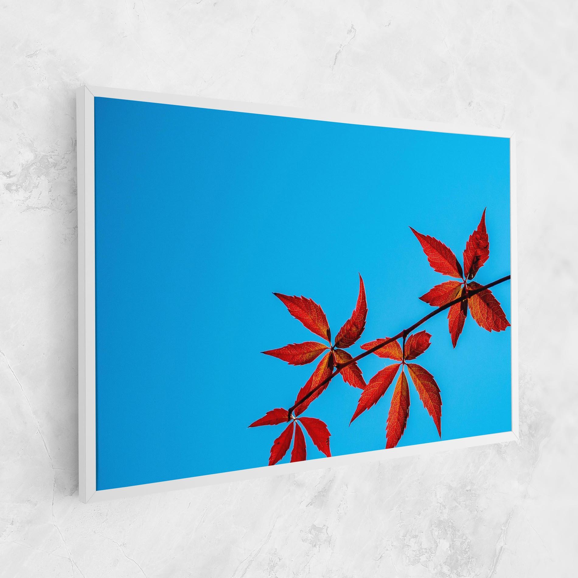 Vászonkép Red Small Leaves mockup 1