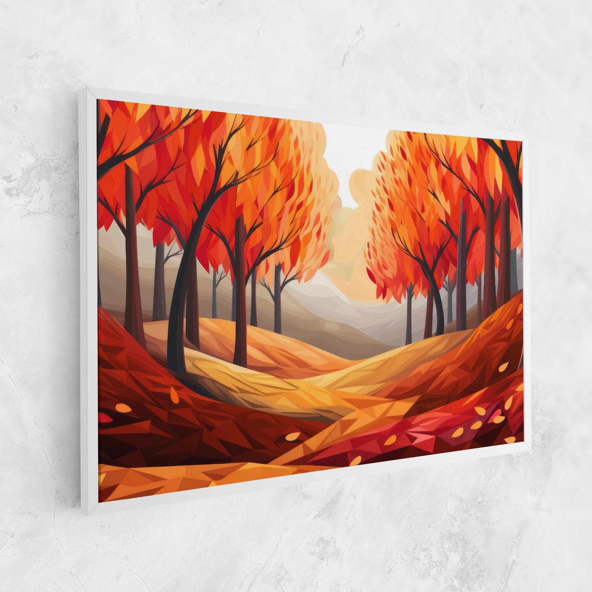 Red Trees Art mockup 1