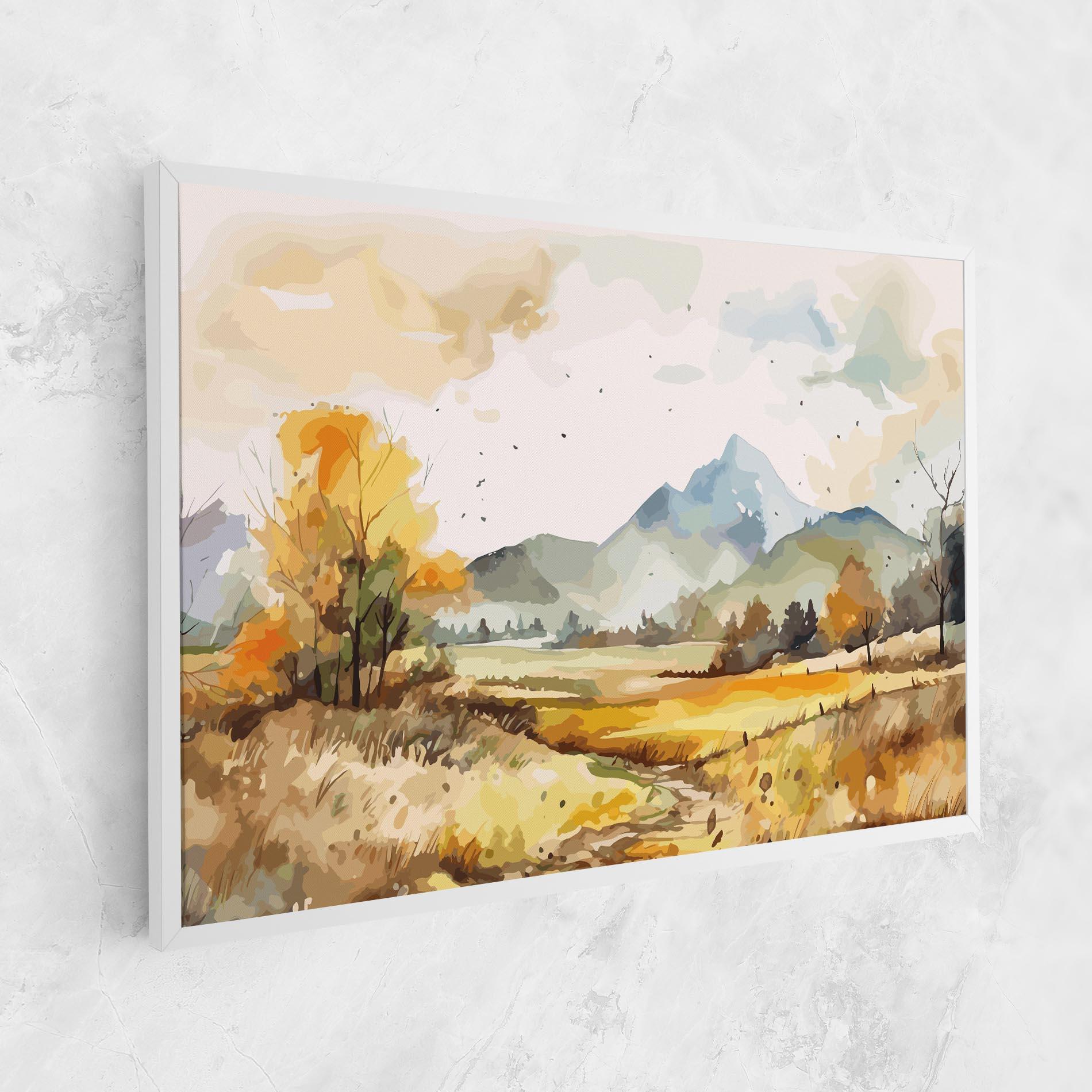 Vászonkép Yellow Blue Autumn mockup 1