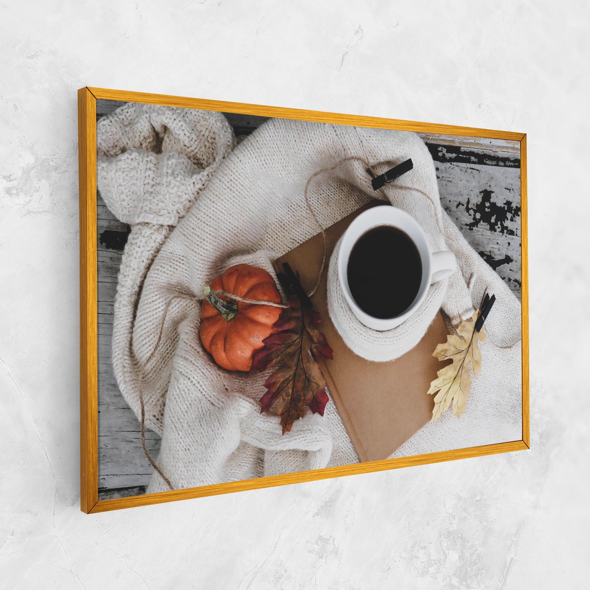 Vászonkép Autumn Coffee mockup 1