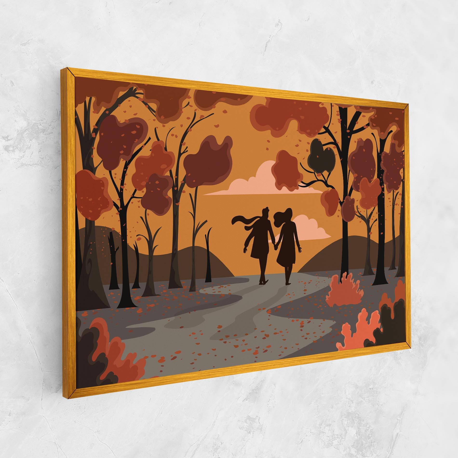 Vászonkép Autumn Couple mockup 1
