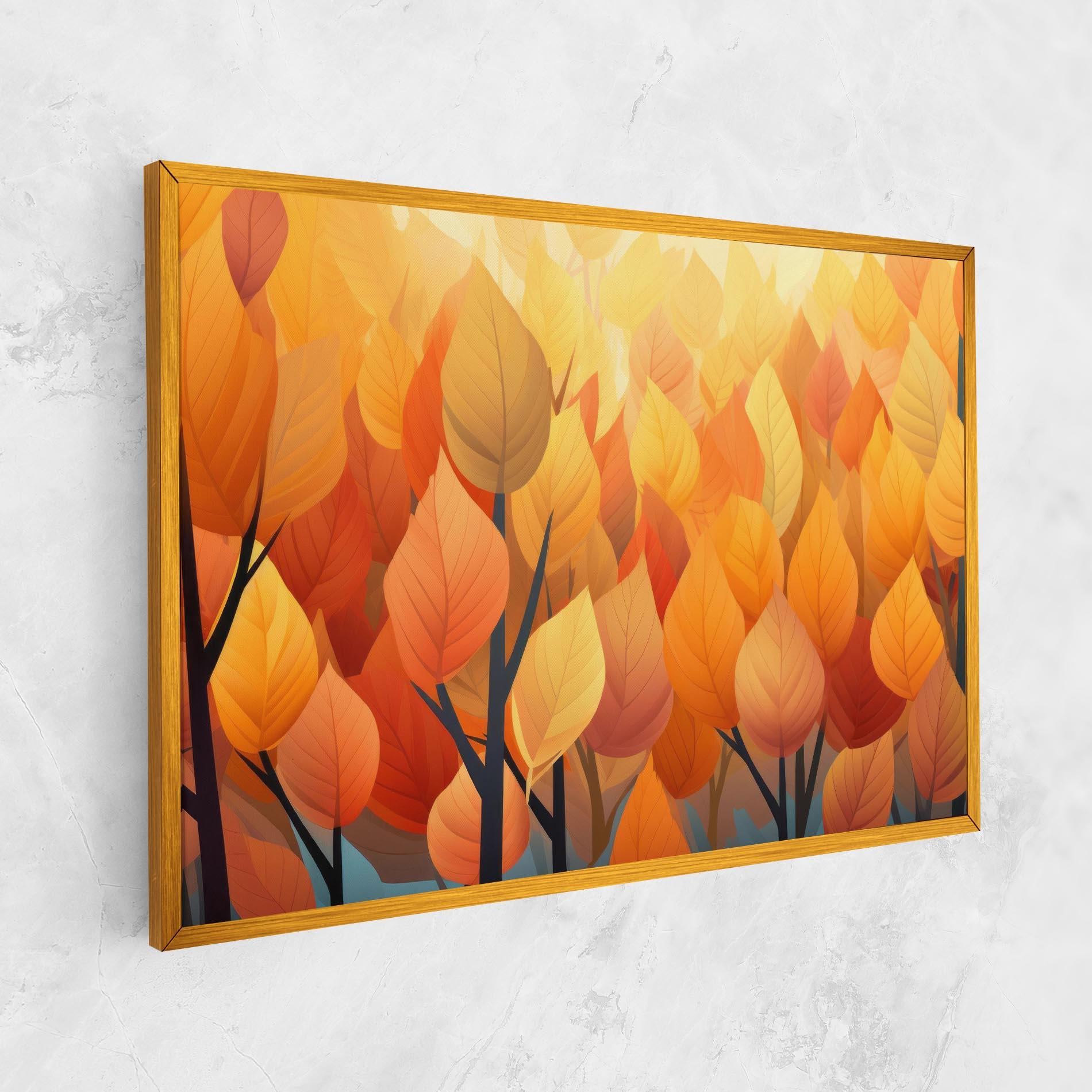 Vászonkép Autumn Leaves mockup 1