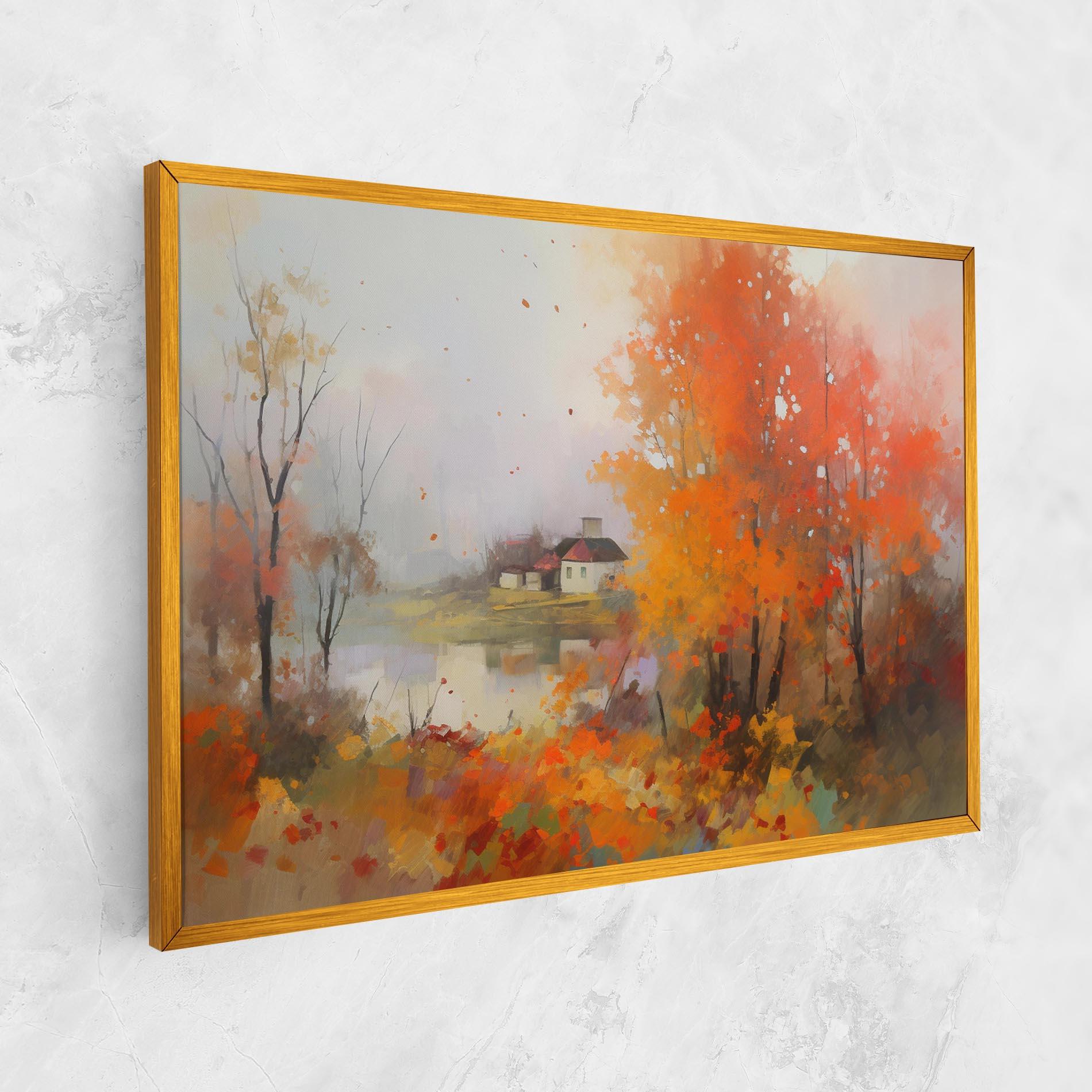 Vászonkép Autumnal Painting mockup 1