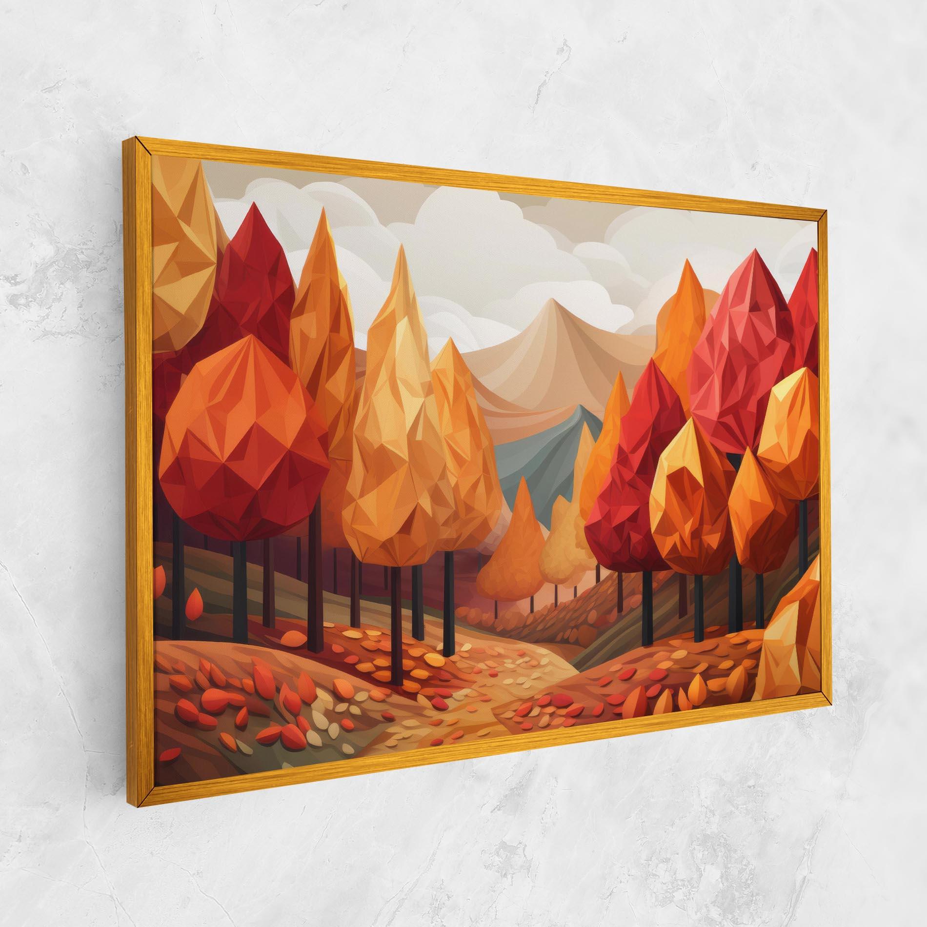 Vászonkép Colorful Trees Art mockup 1