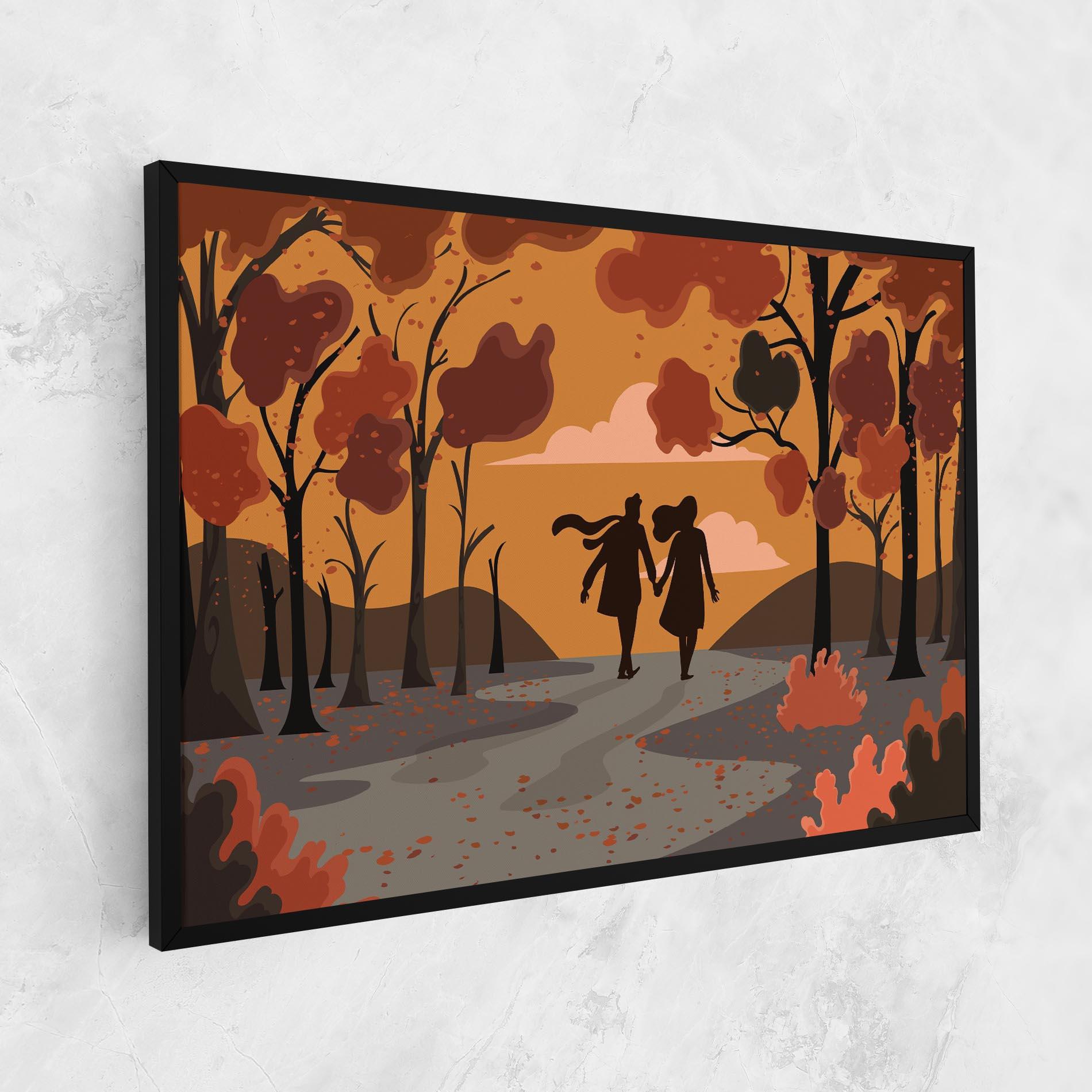 Vászonkép Autumn Couple mockup 1