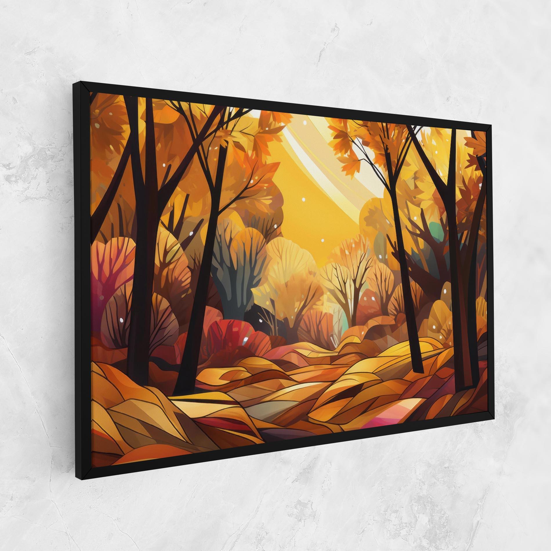 Vászonkép Autumn Forest Art mockup 1