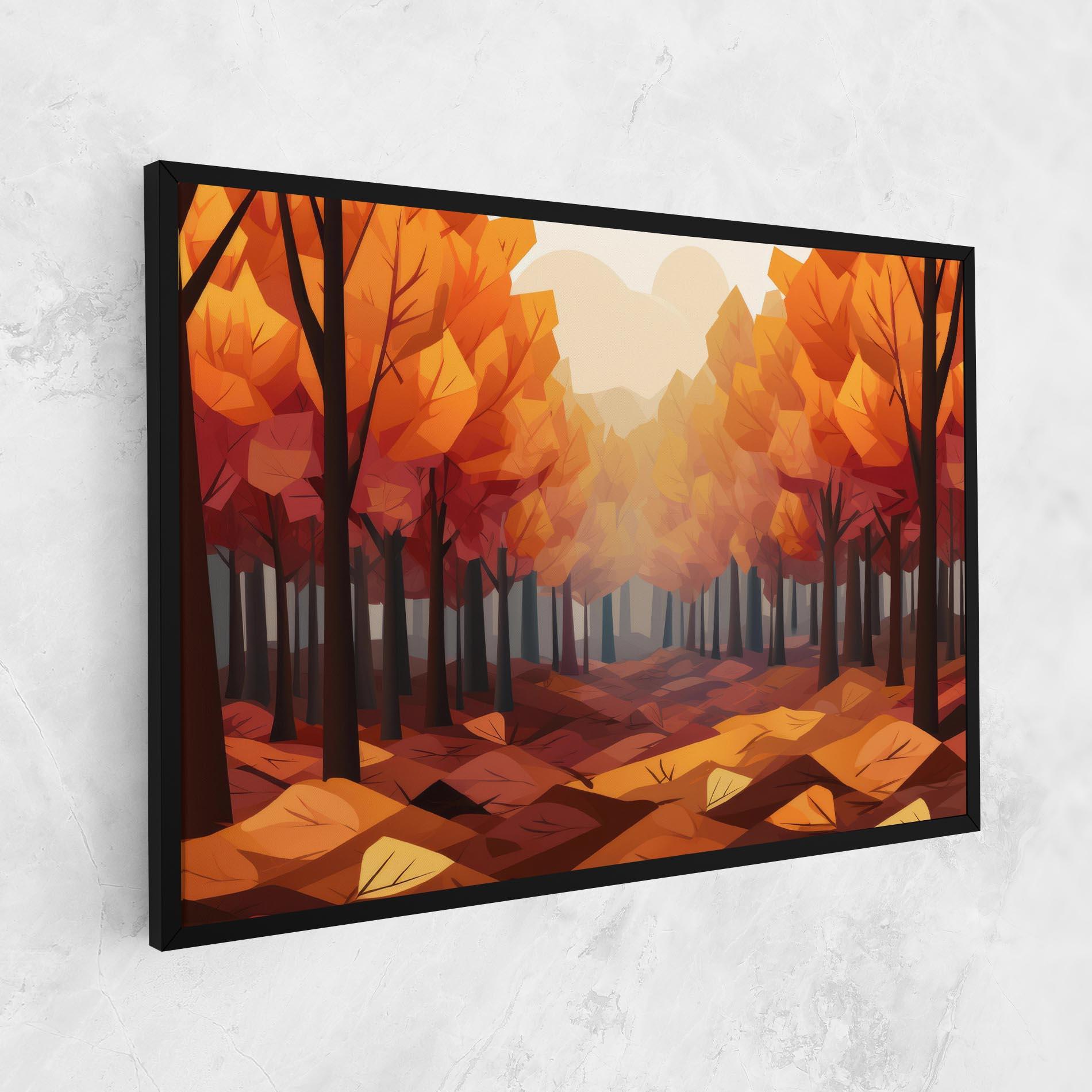 Vászonkép Autumn Forest View mockup 1
