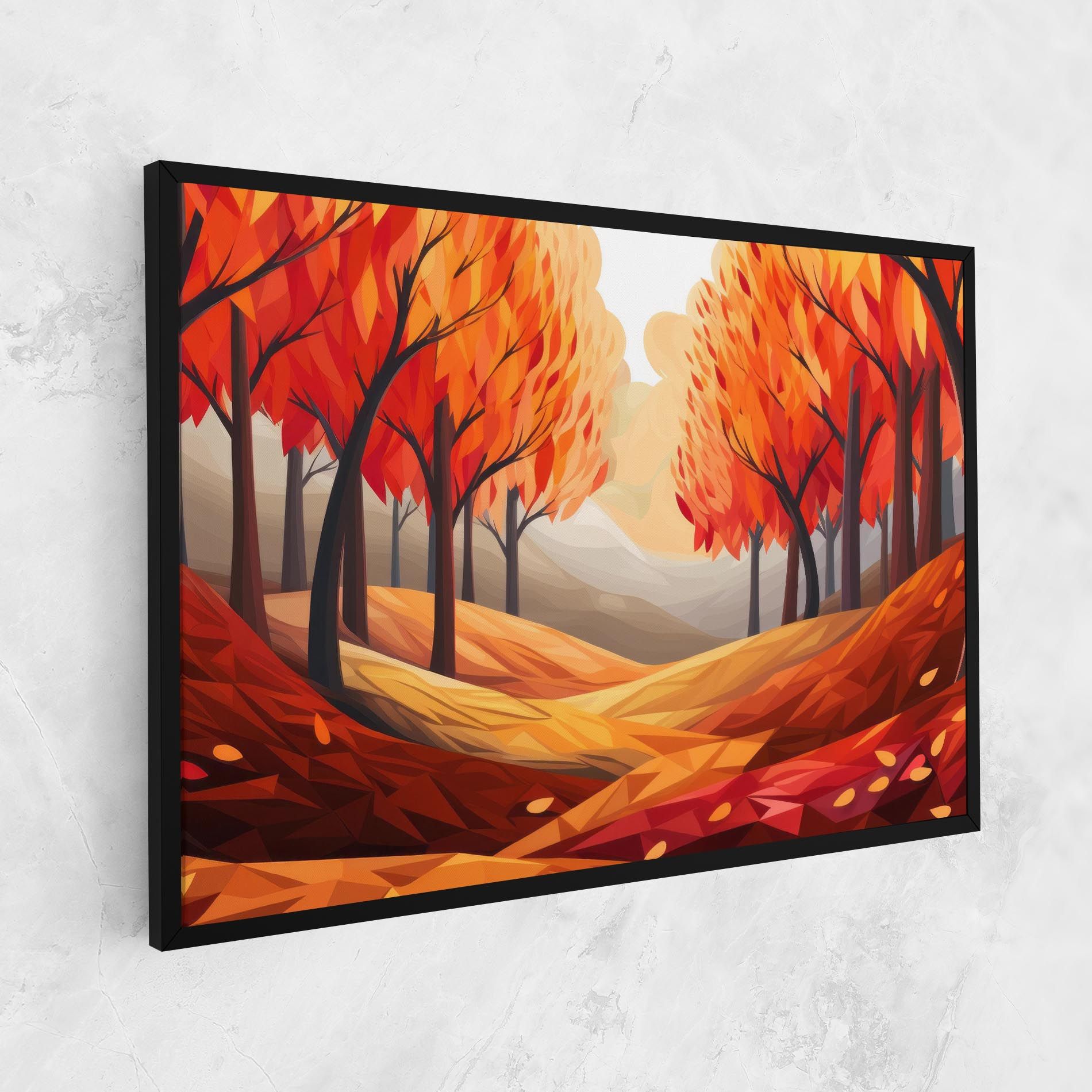 Red Trees Art mockup 1