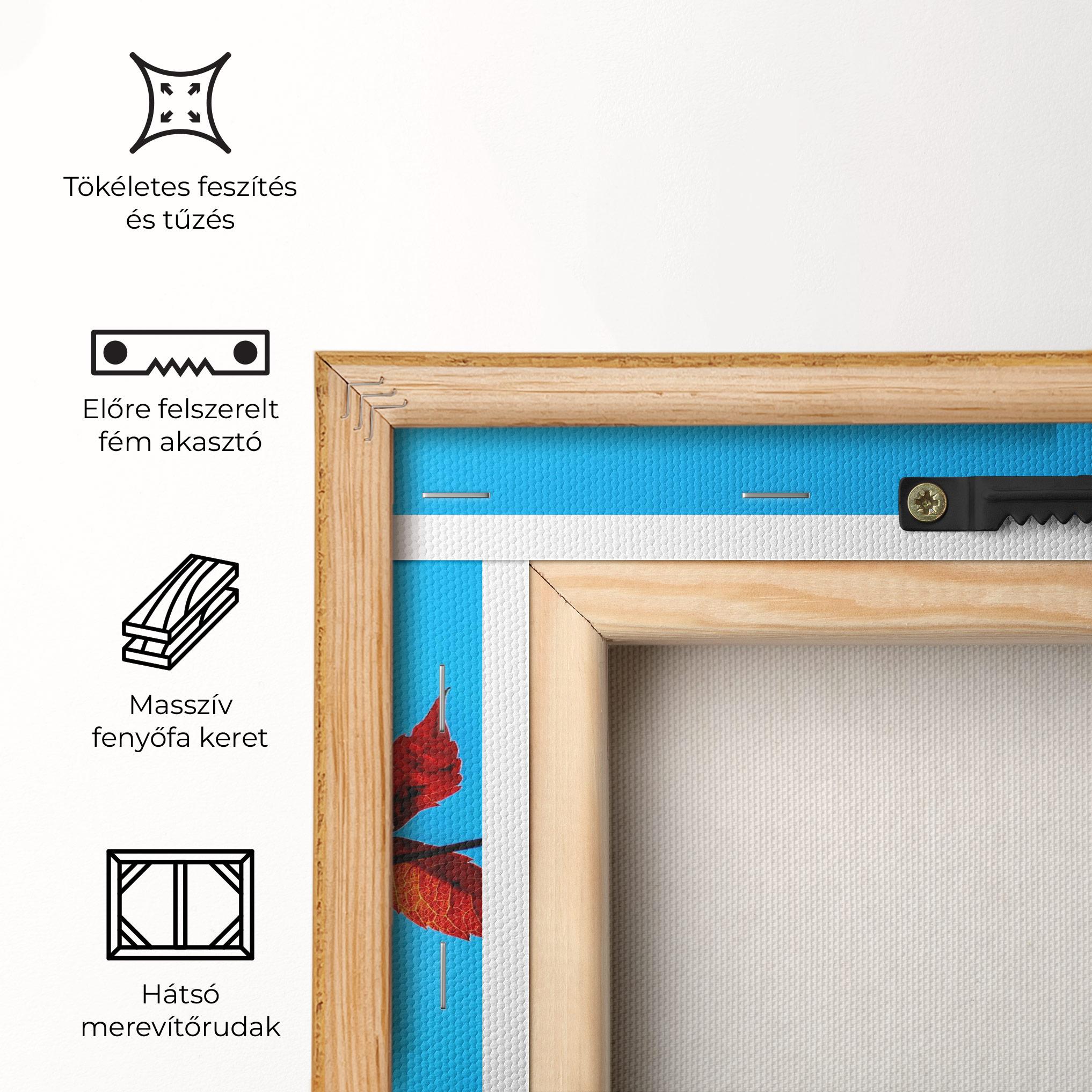 Vászonkép Red Small Leaves mockup 5