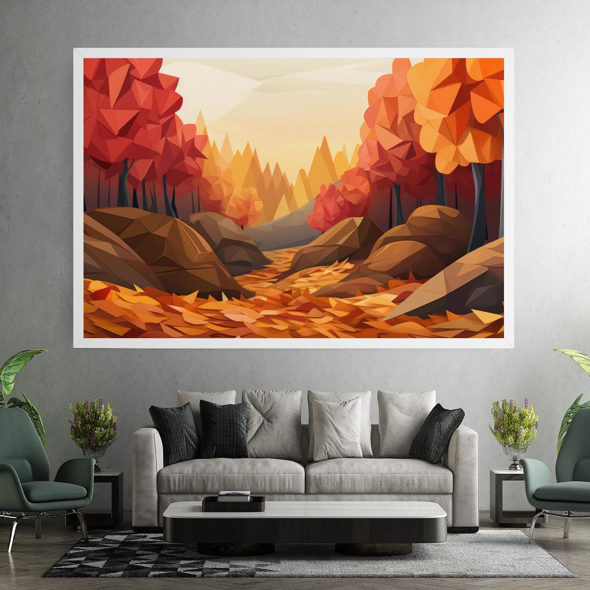 Autumn Orange Forest mockup 7