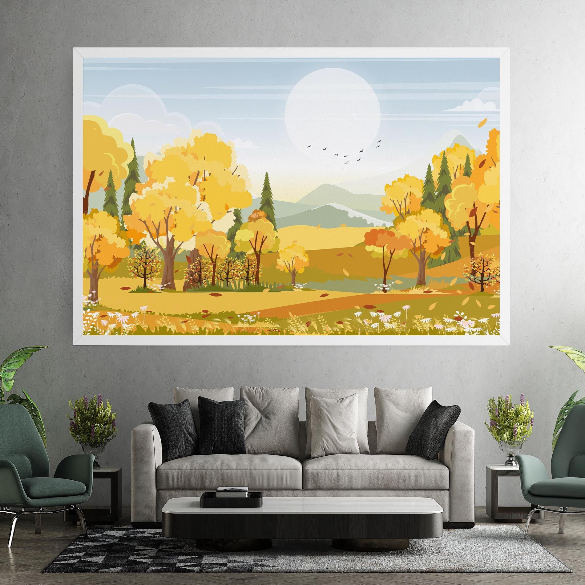 Autumn Yellow View mockup 7