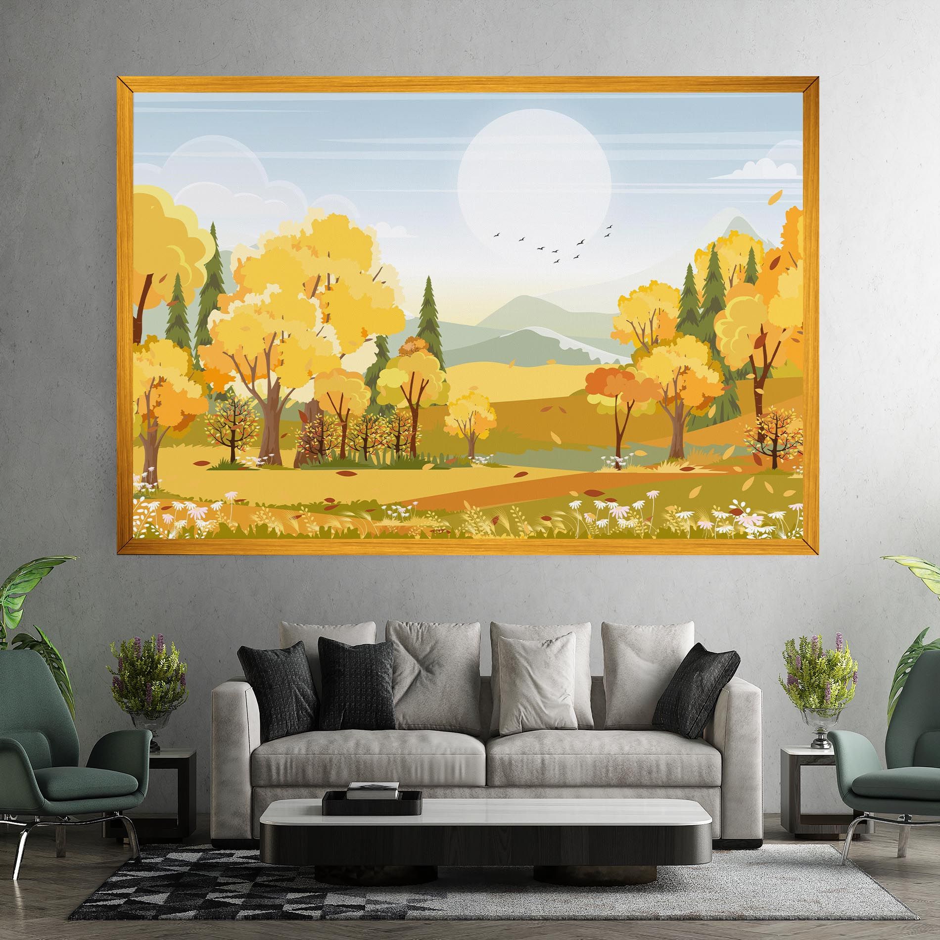Autumn Yellow View mockup 7