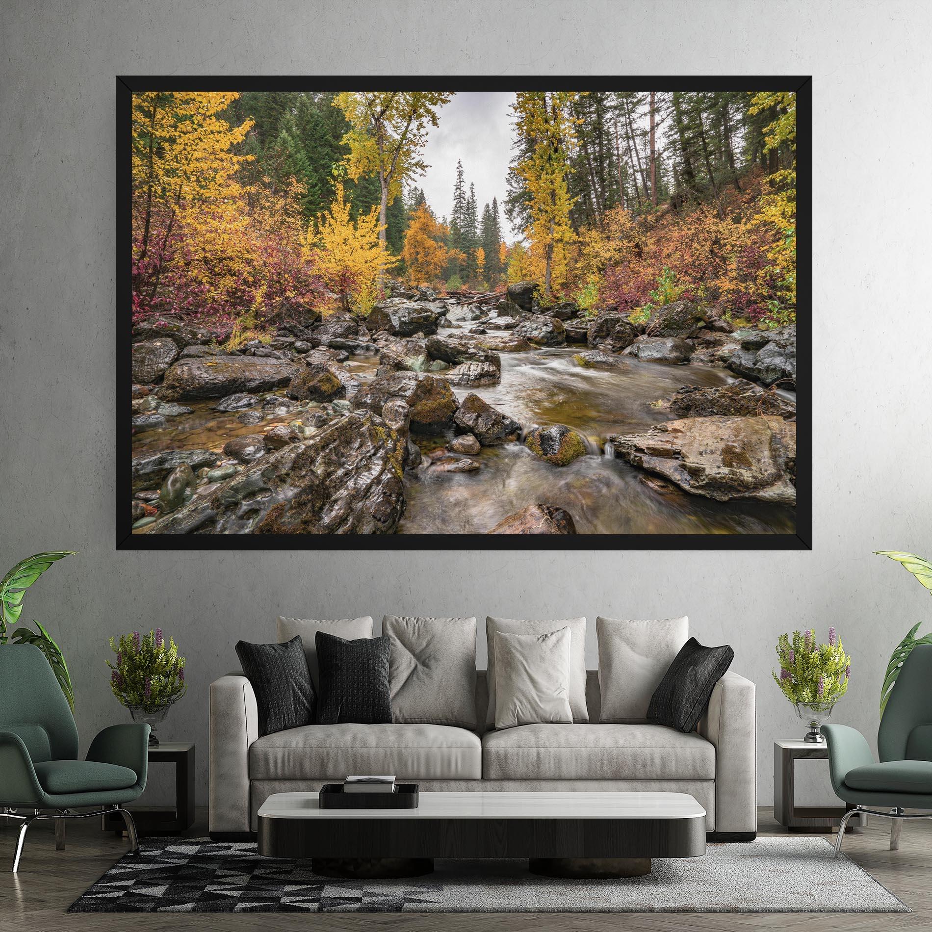 Vászonkép Autumn Stream mockup 7