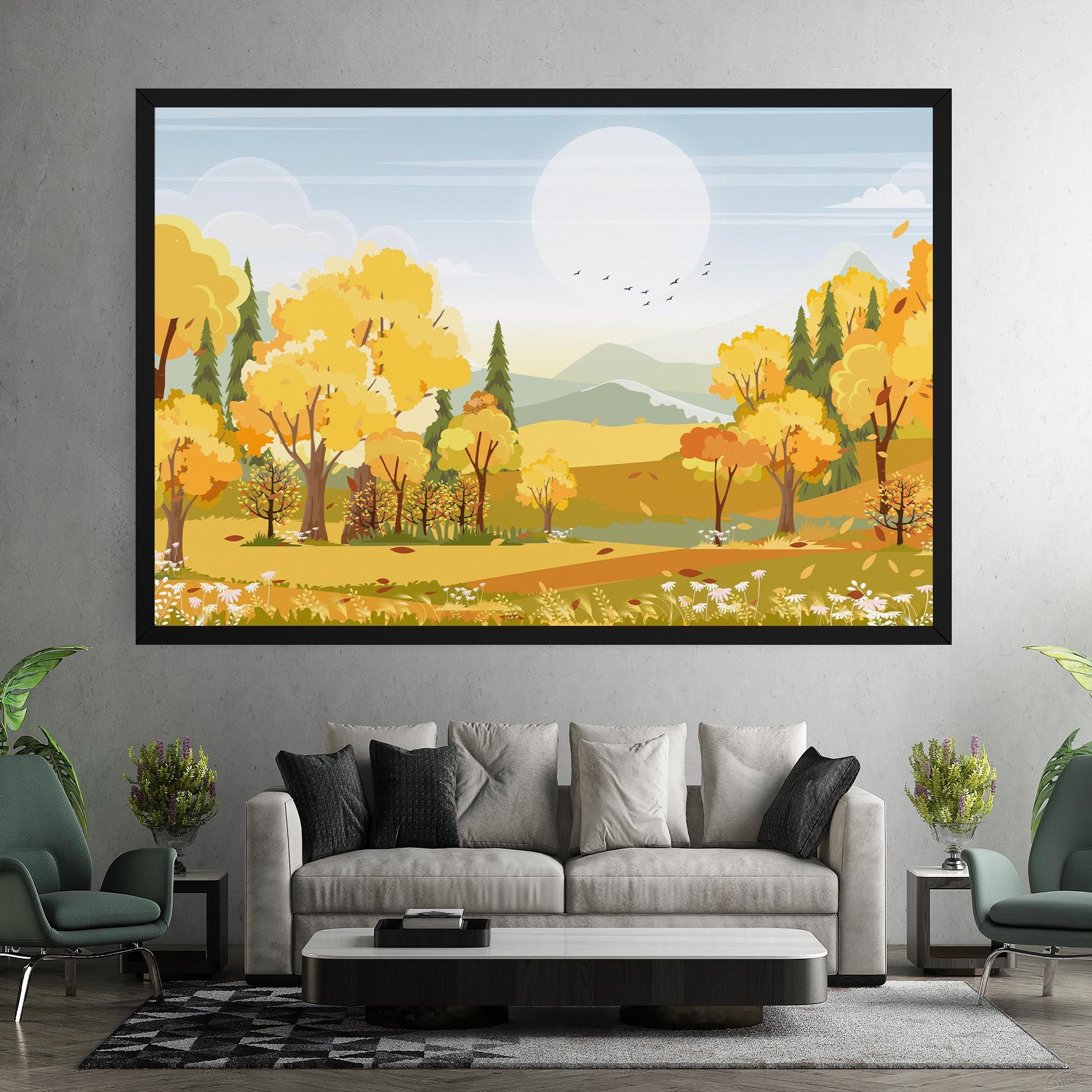 Autumn Yellow View mockup 7