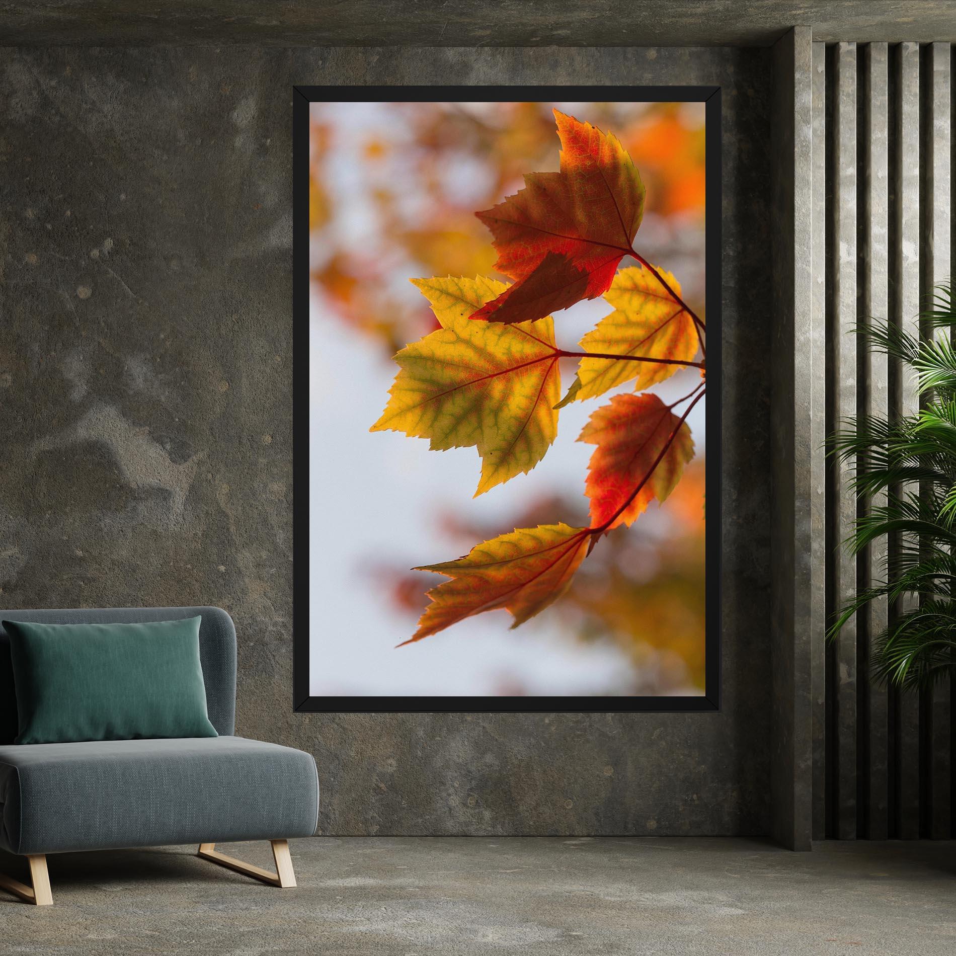 Vászonkép Red Yellow Autumn mockup 7