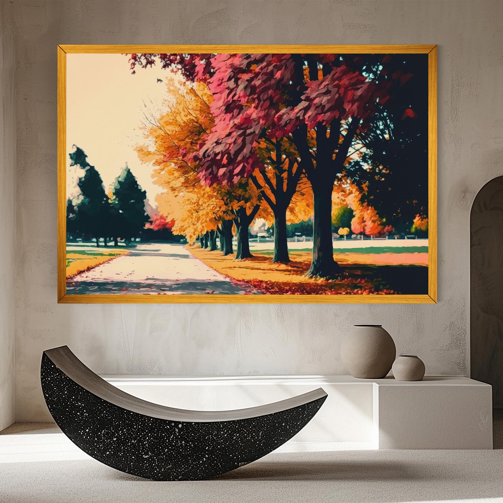 Vászonkép Autumn Park mockup 8