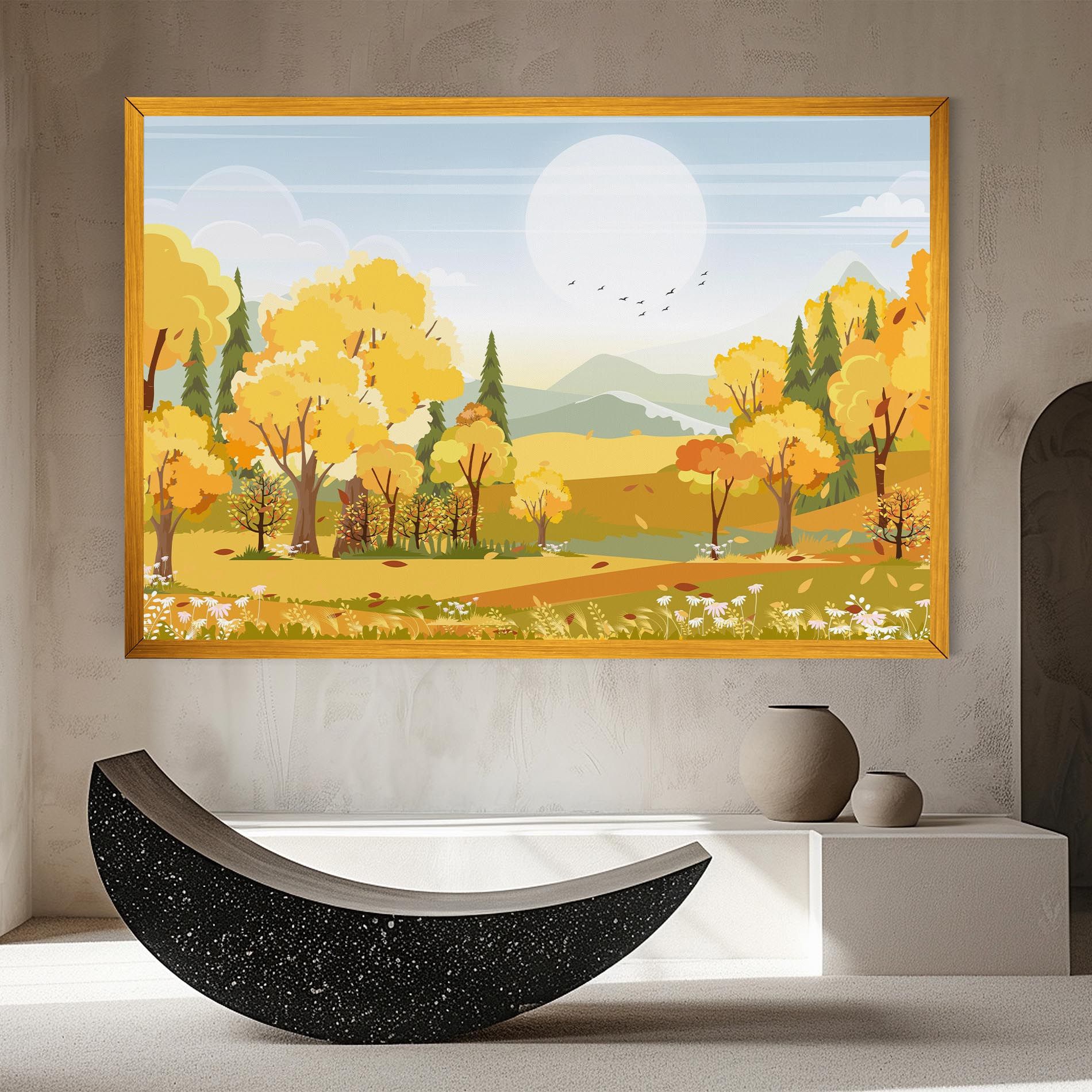 Autumn Yellow View mockup 8