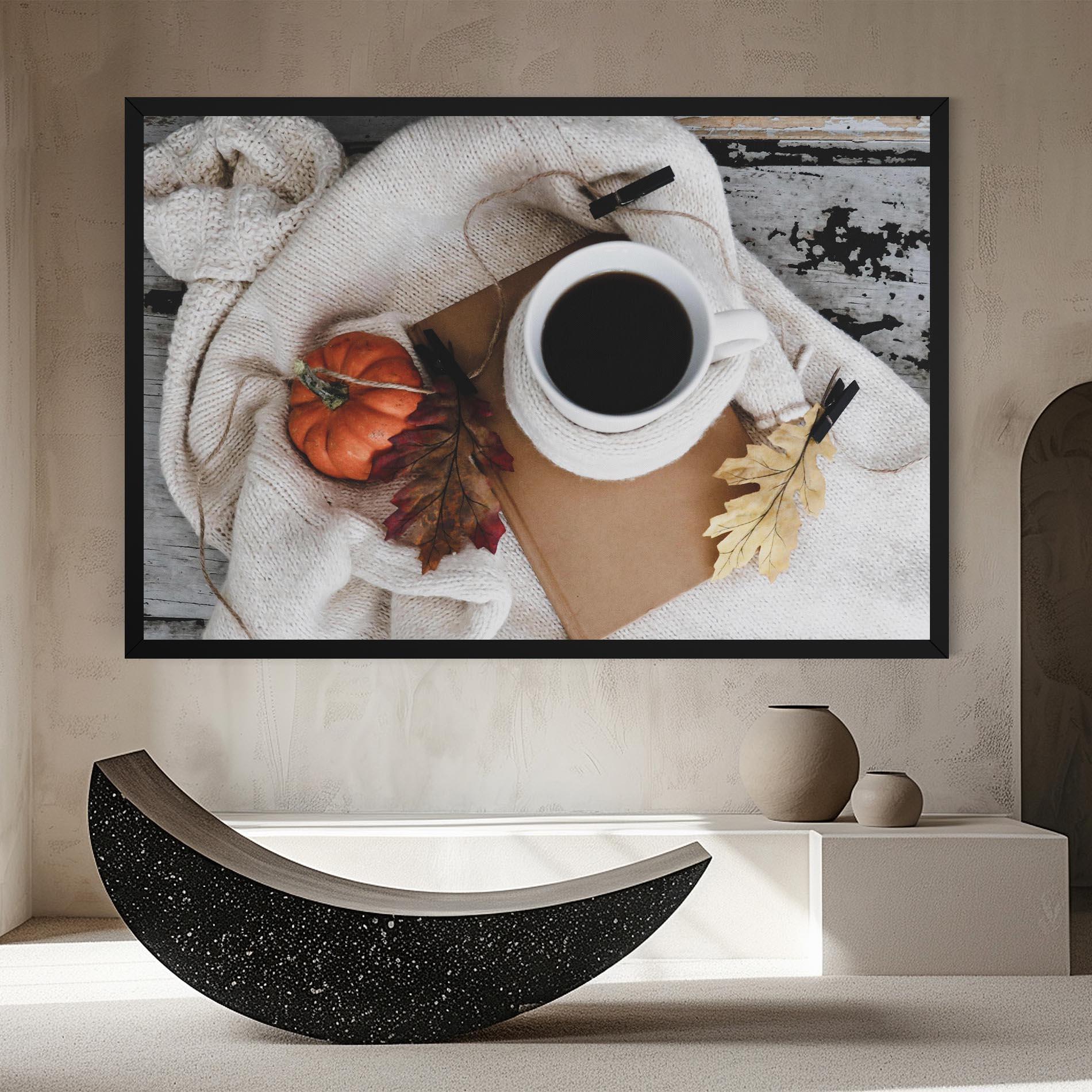 Vászonkép Autumn Coffee mockup 8