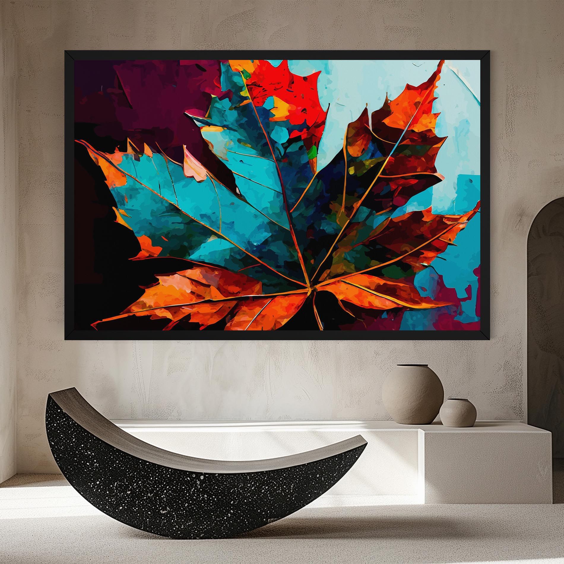 Blue Orange Leaf mockup 8