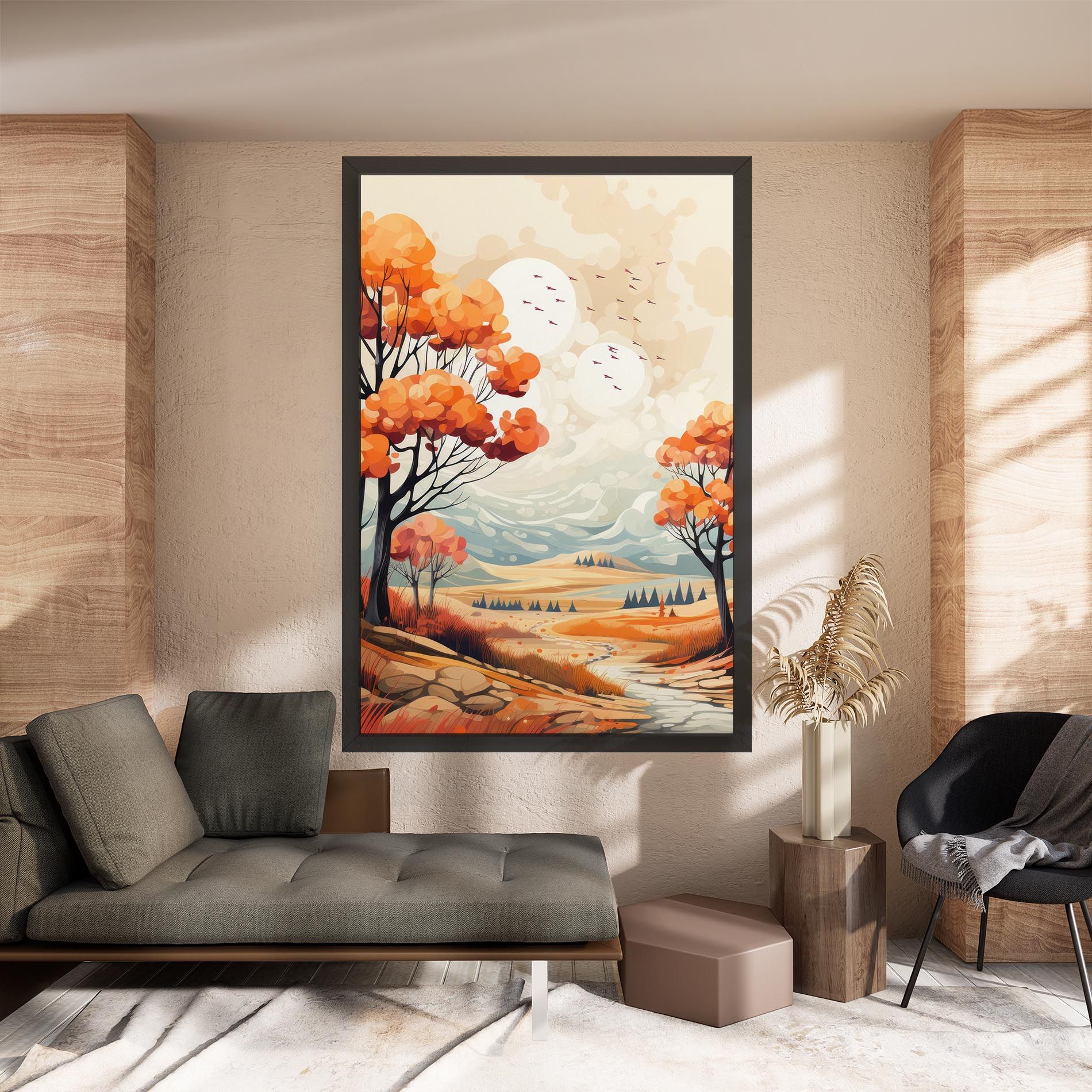 Autumn Tree Painting mockup 8