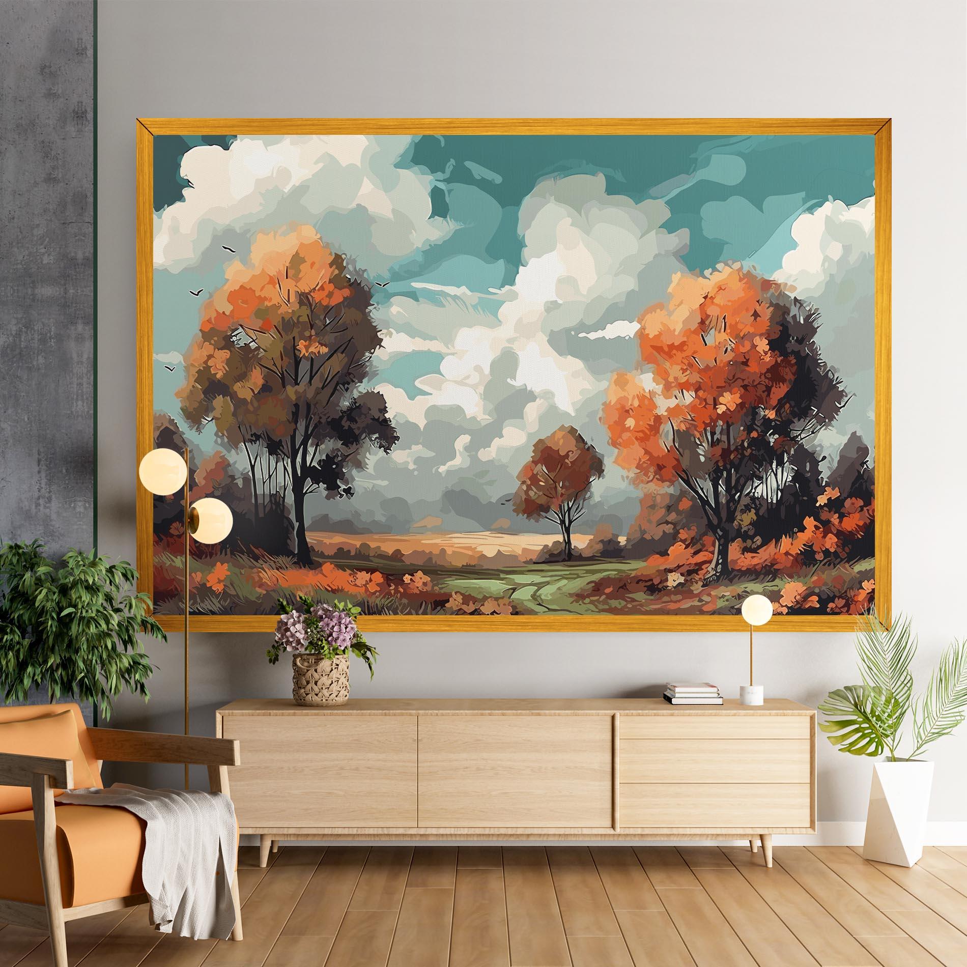 Vászonkép Autumn Art mockup 9