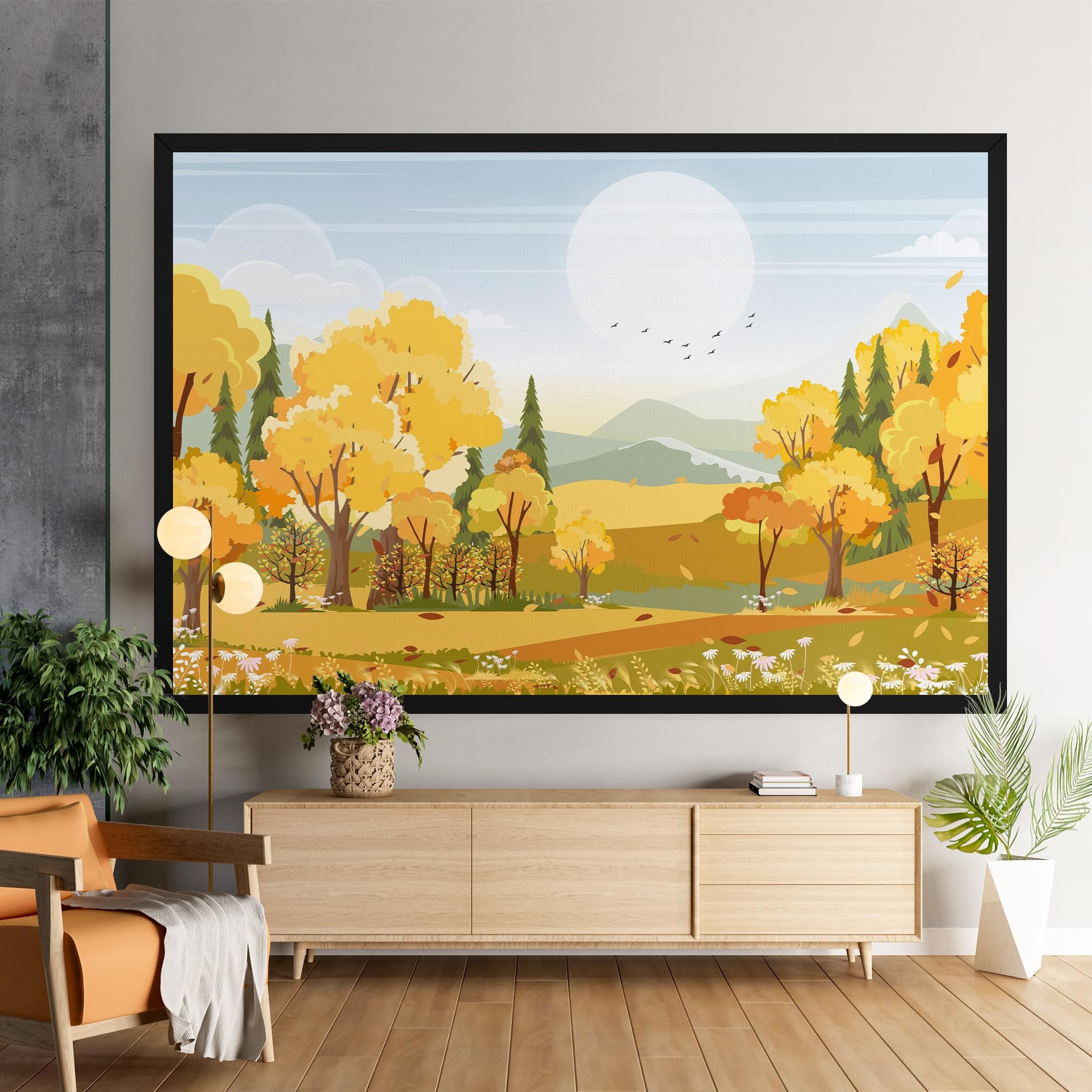 Autumn Yellow View mockup 9