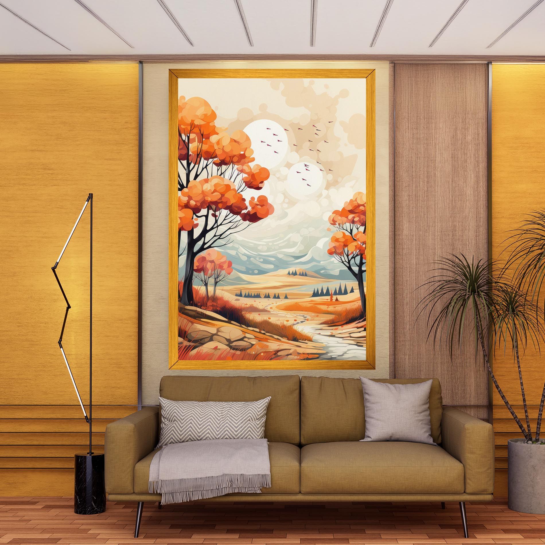 Autumn Tree Painting mockup 9
