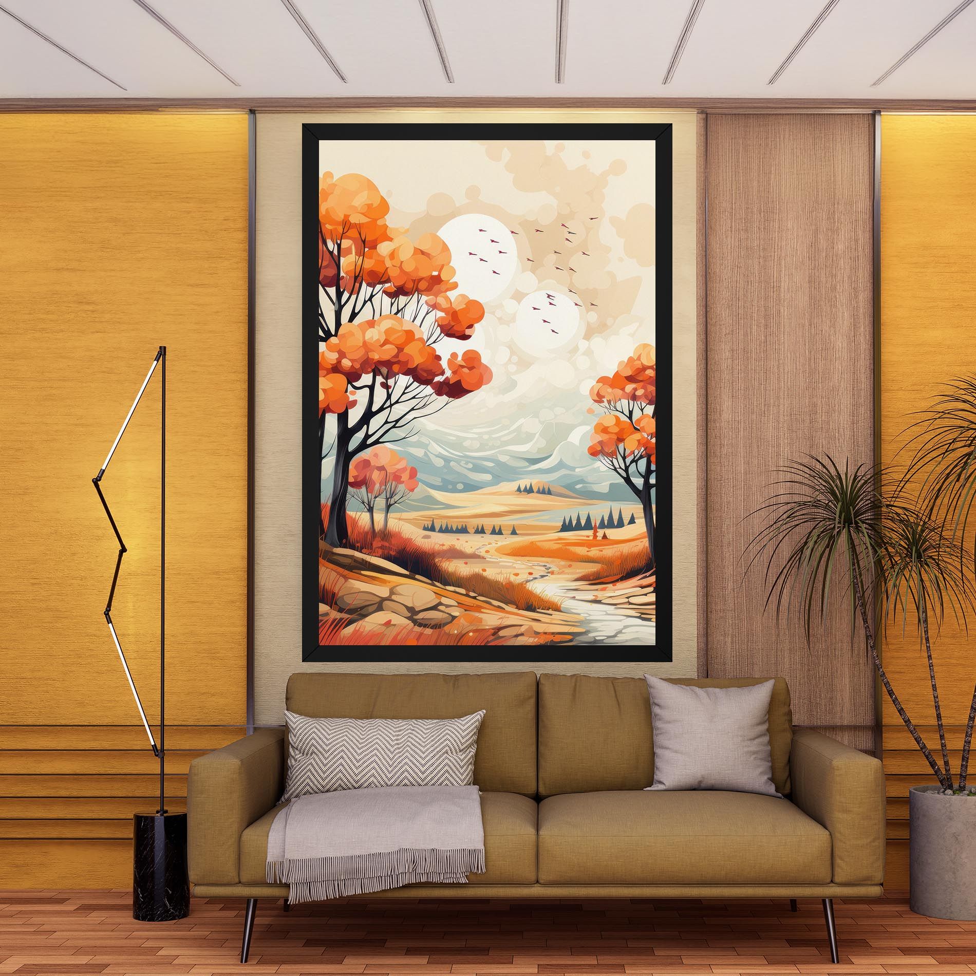 Autumn Tree Painting mockup 9