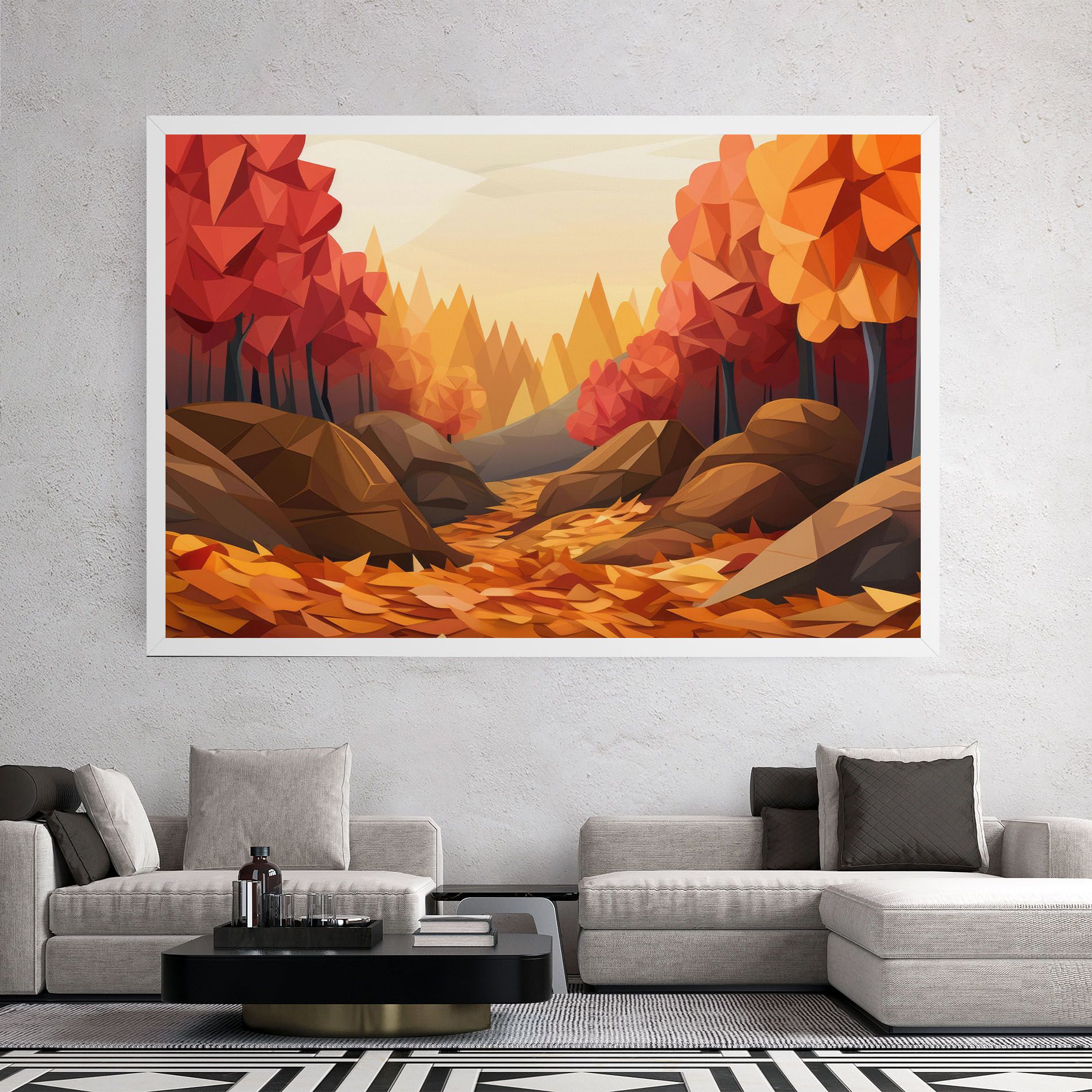 Autumn Orange Forest mockup 2