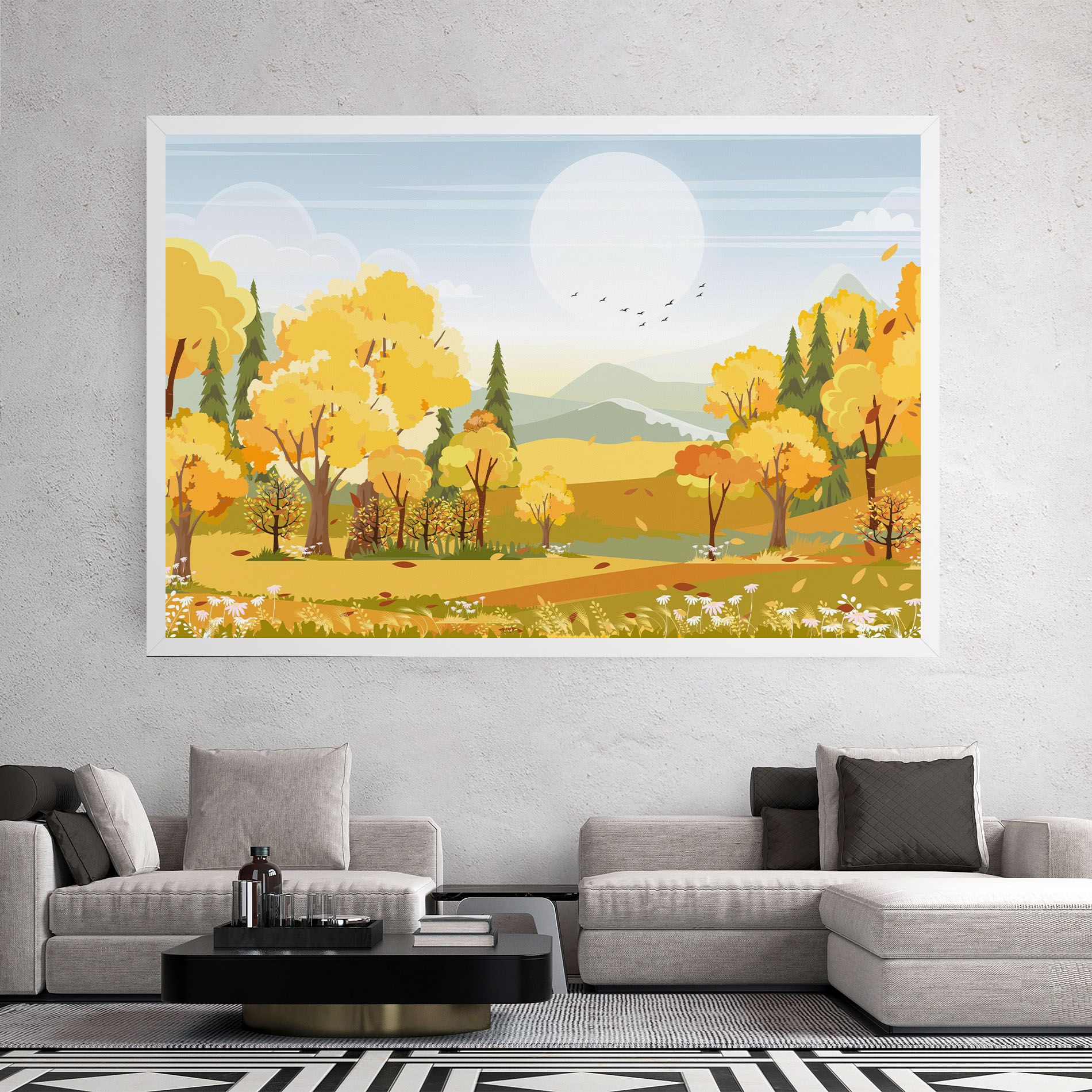 Autumn Yellow View mockup 2