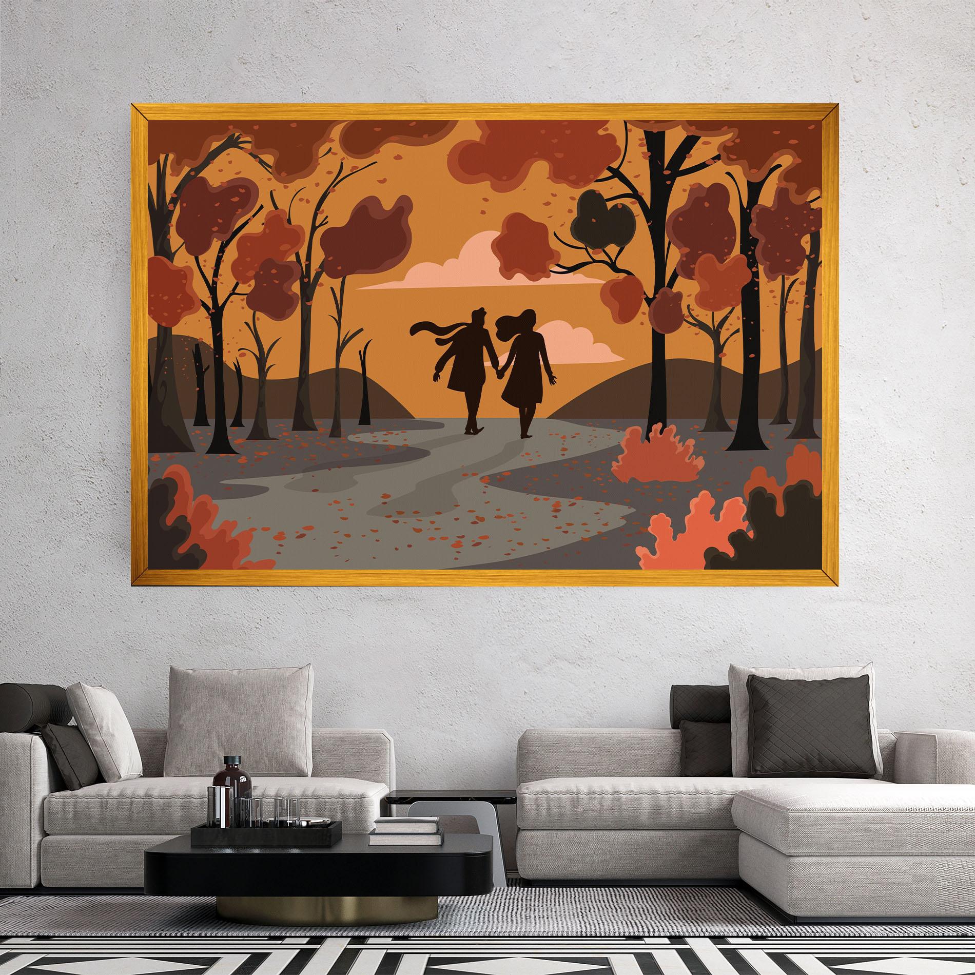 Vászonkép Autumn Couple mockup 2
