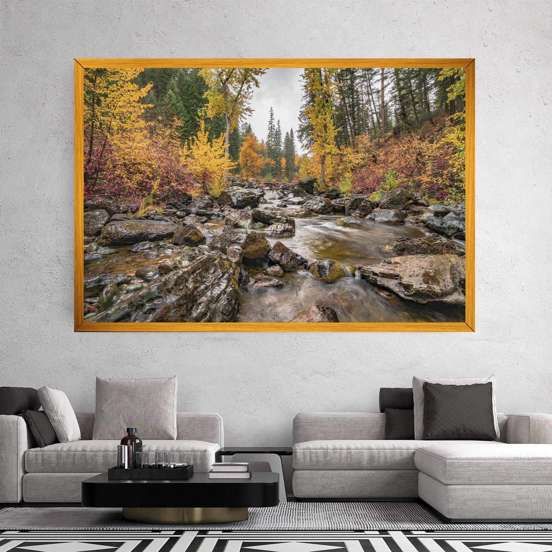 Vászonkép Autumn Stream mockup 2