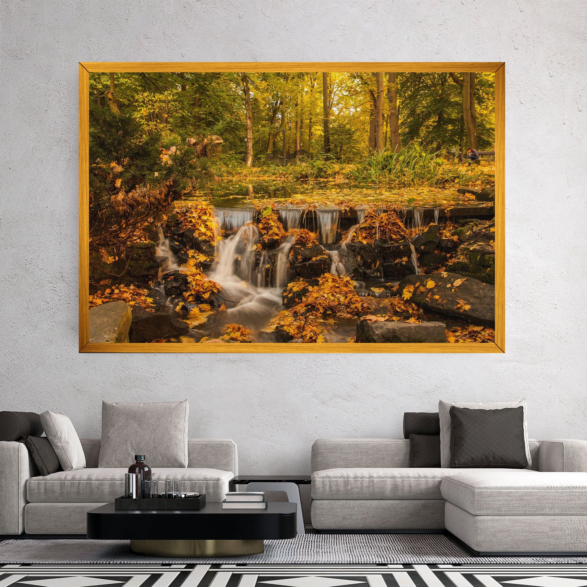 Autumn Waterfall mockup 2