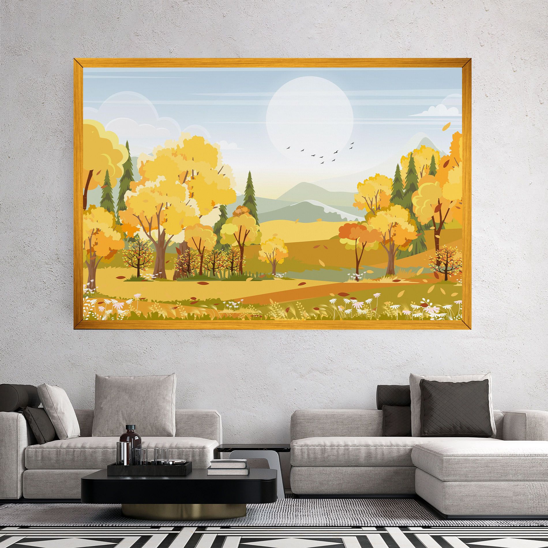 Autumn Yellow View mockup 2