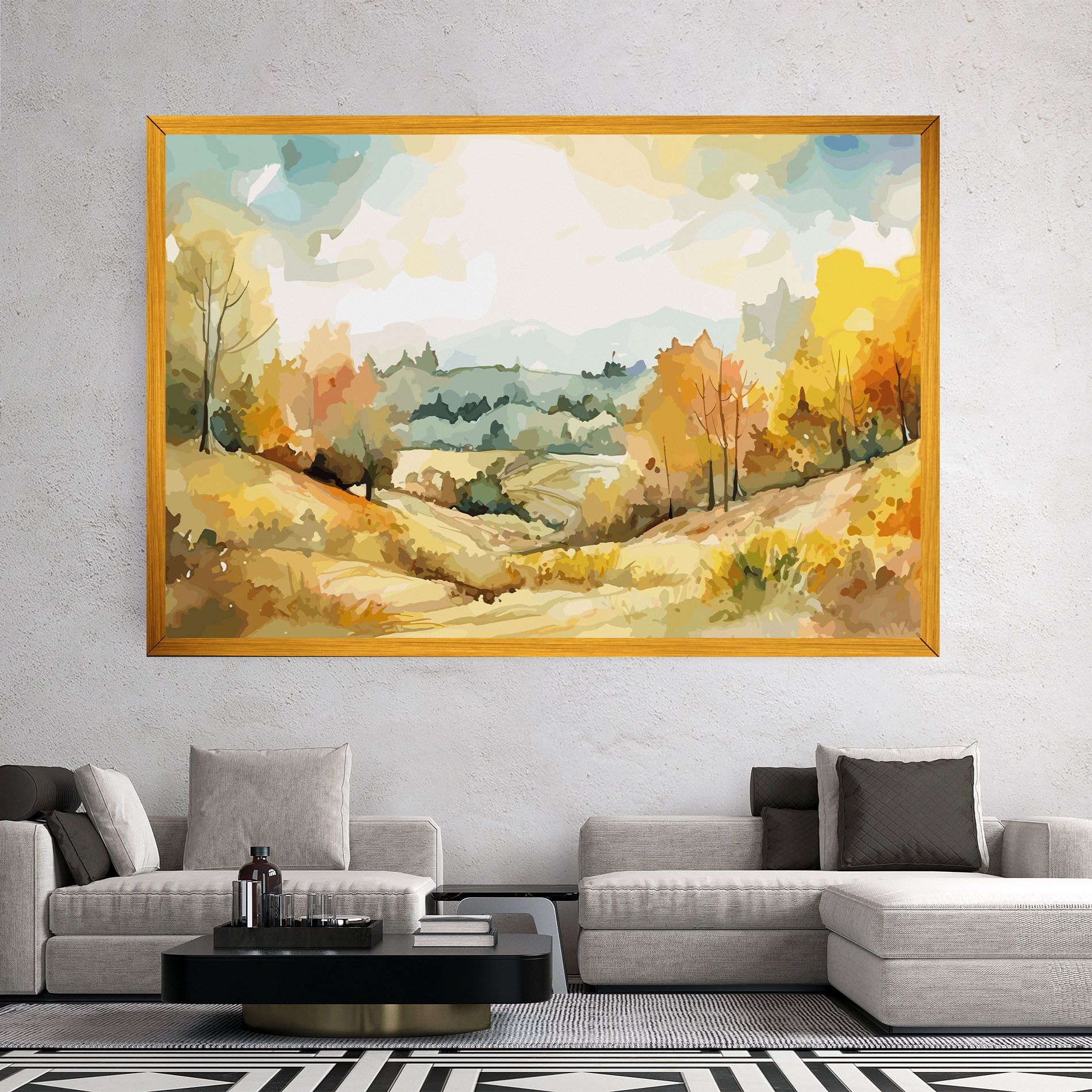 Green Yellow Autumn mockup 2