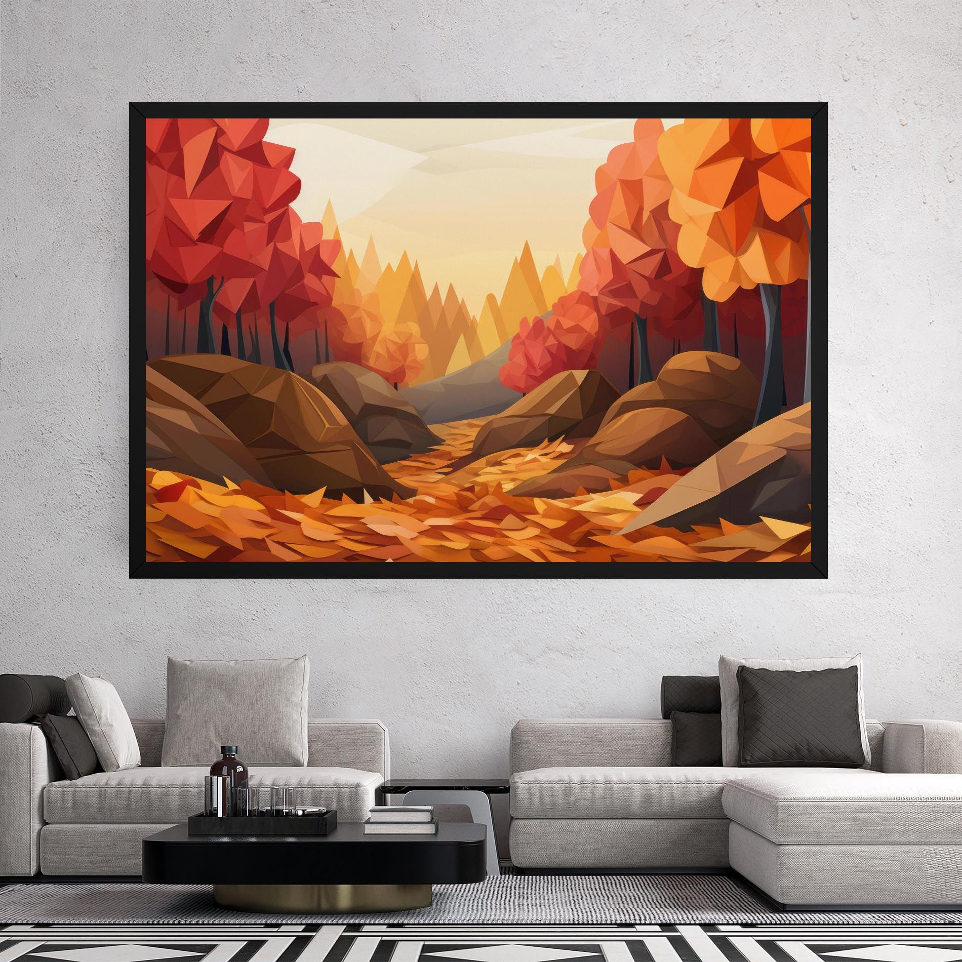 Autumn Orange Forest mockup 2