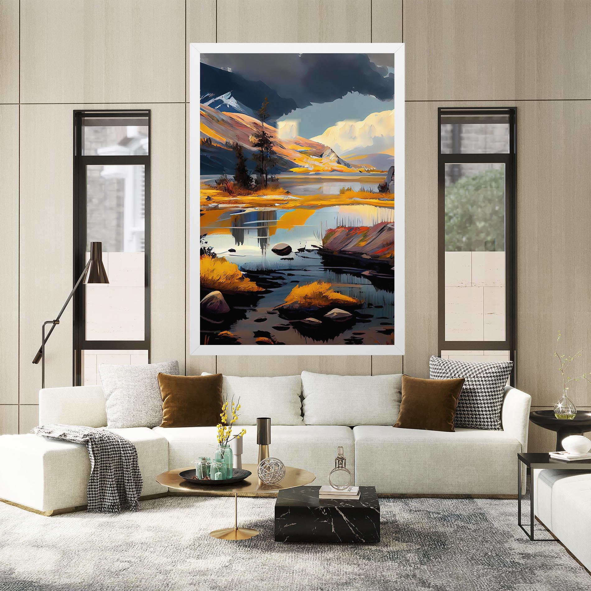 Vászonkép Autumn Landscape mockup 2