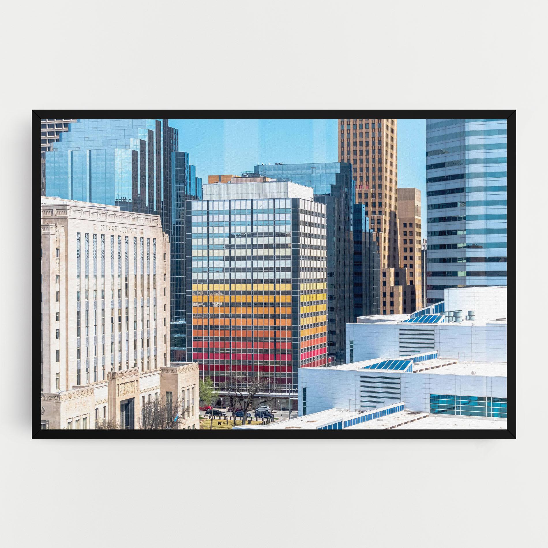 Vászonkép Colorful Urban Building mockup 0