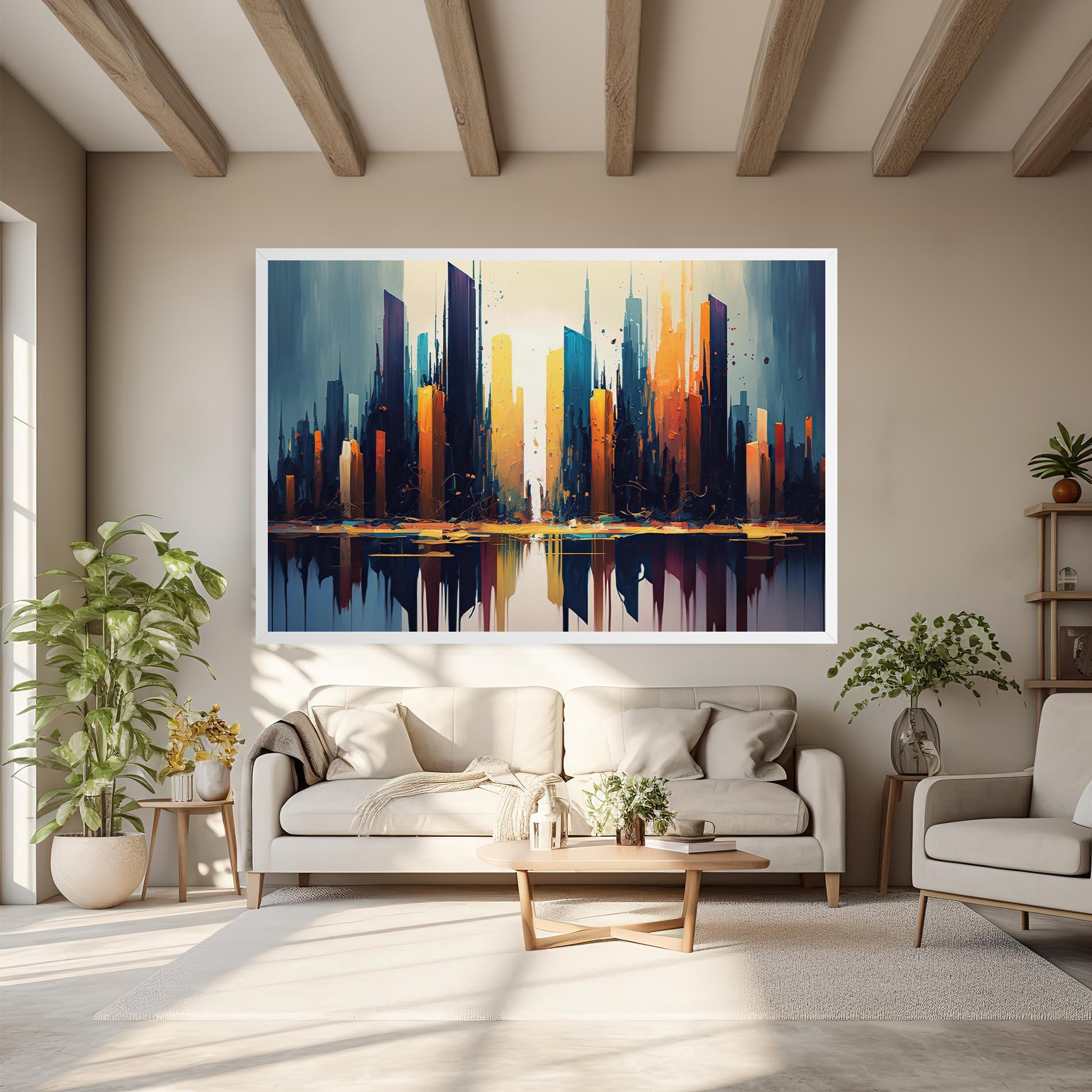 Vászonkép City Pain Art mockup 6