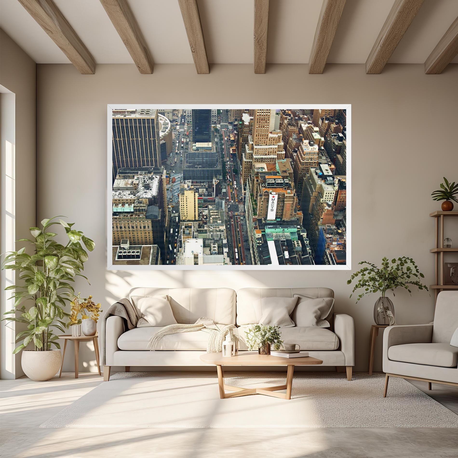 Cream Tall Building mockup 6