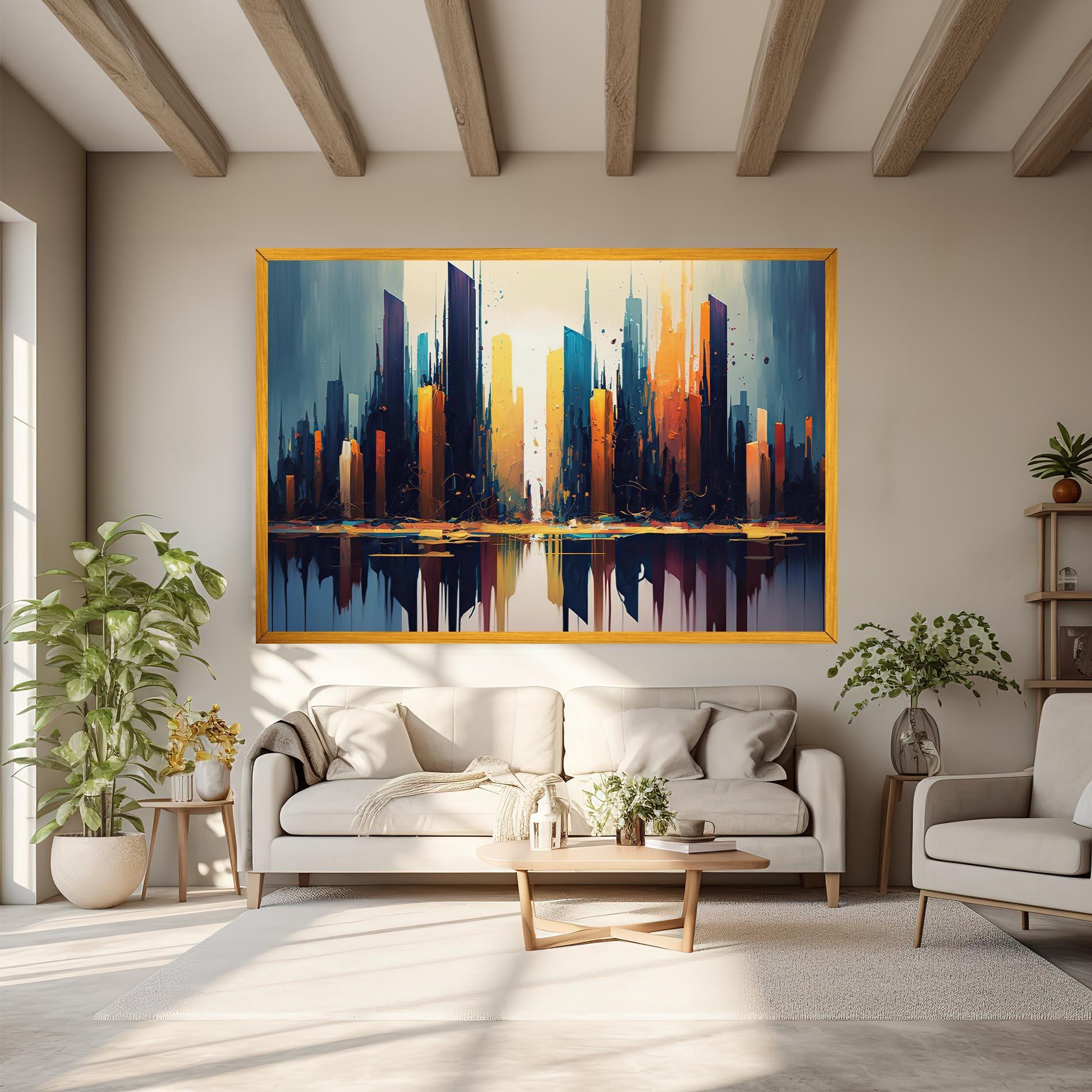 Vászonkép City Pain Art mockup 6