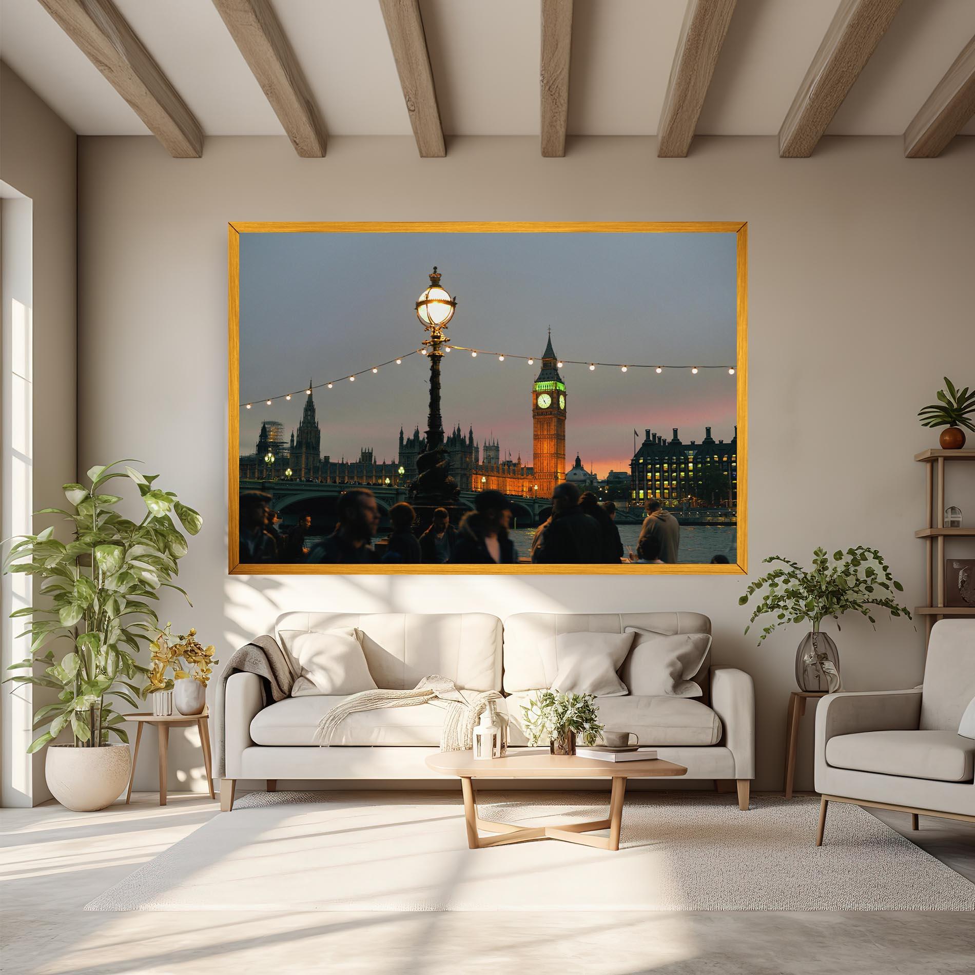 Vászonkép Clock Lights mockup 6