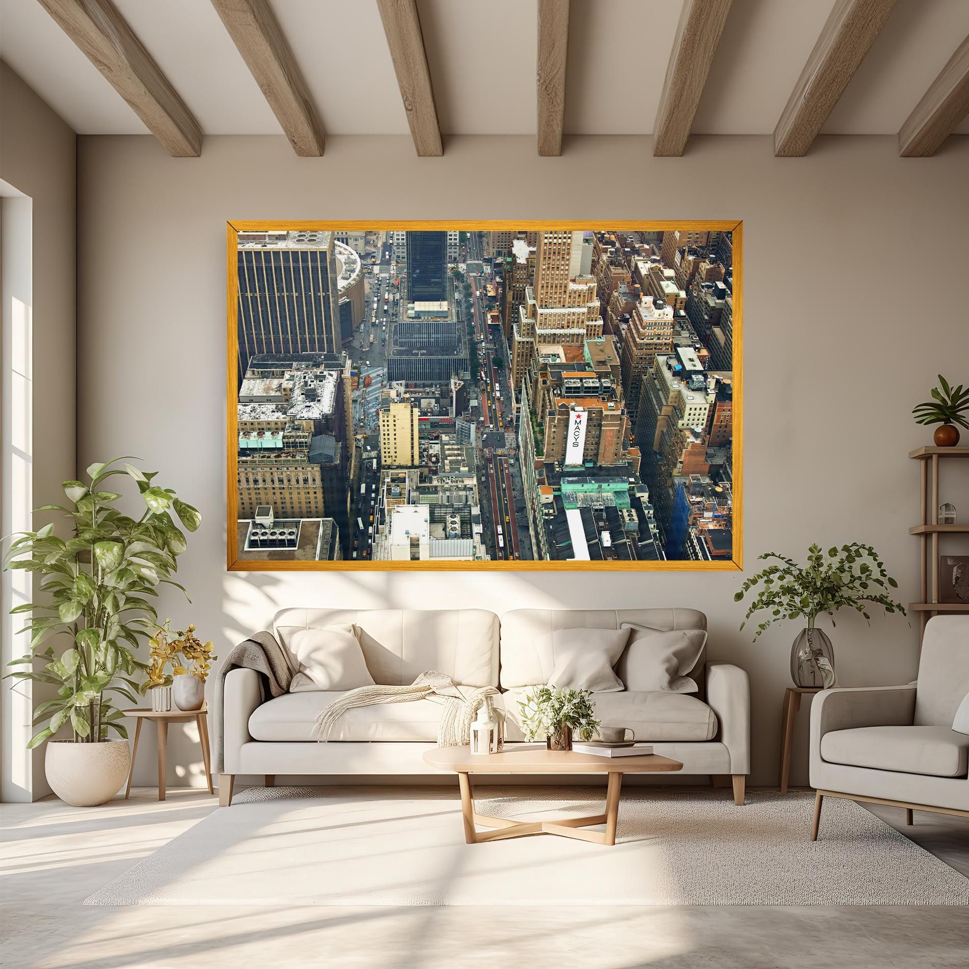 Cream Tall Building mockup 6