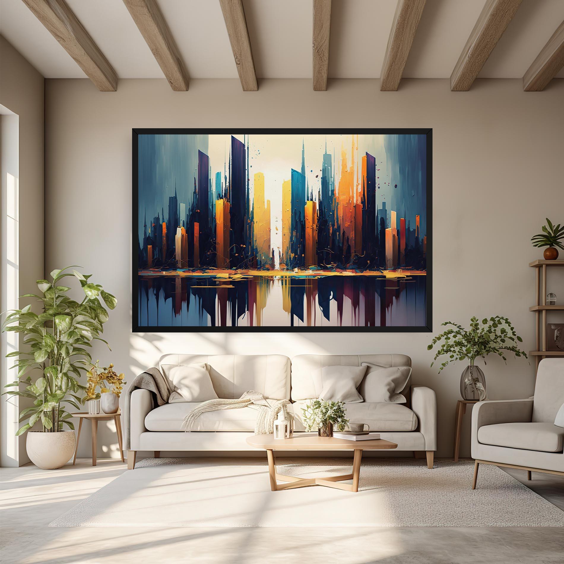 Vászonkép City Pain Art mockup 6